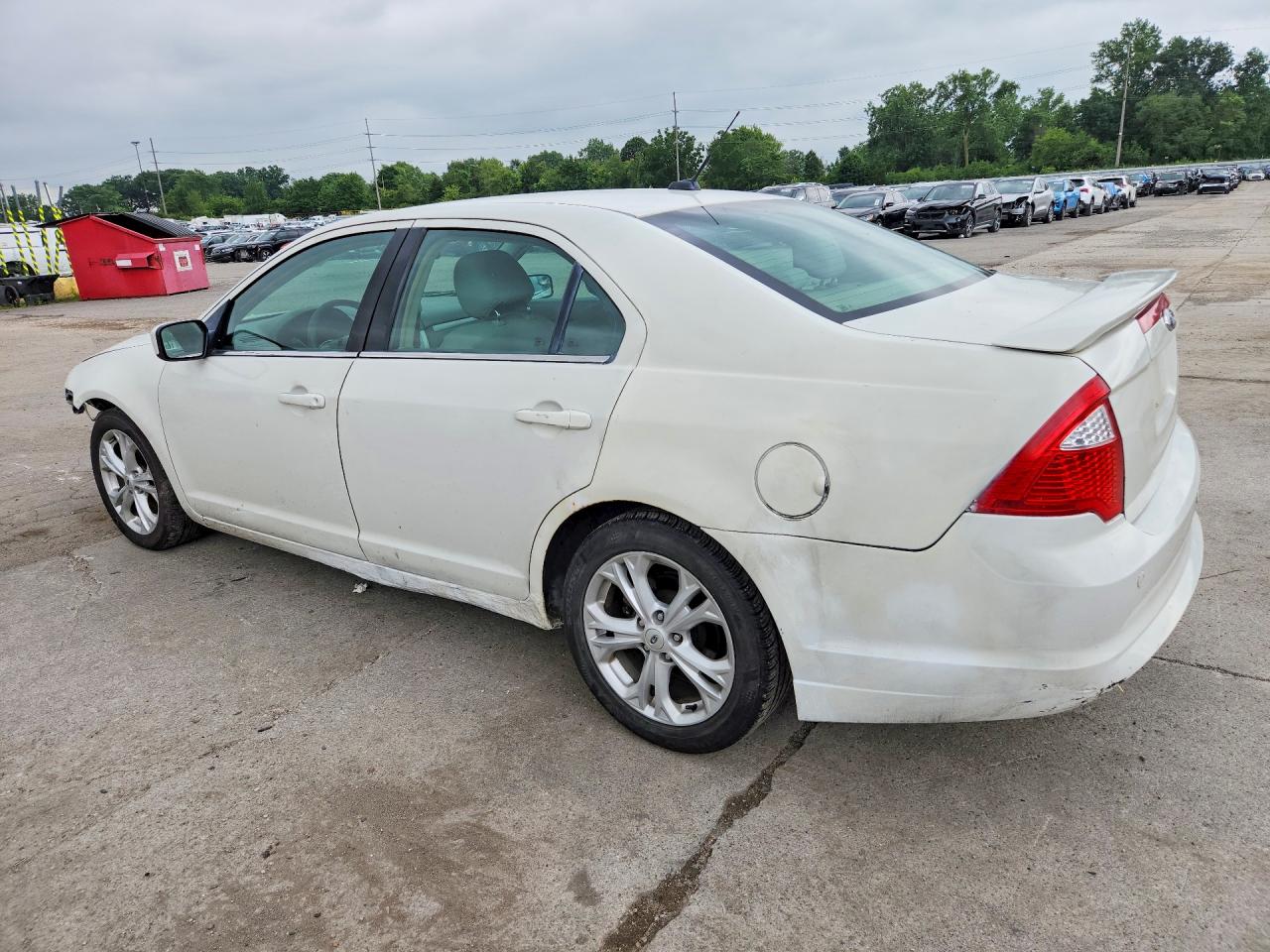 2012 Ford Fusion Se White vin: 3FAHP0HA3CR262276
