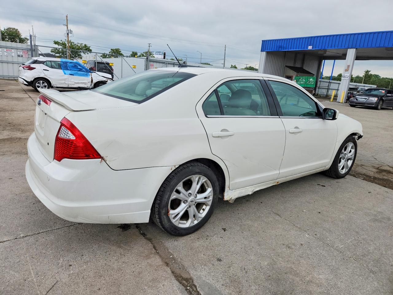2012 Ford Fusion Se White vin: 3FAHP0HA3CR262276
