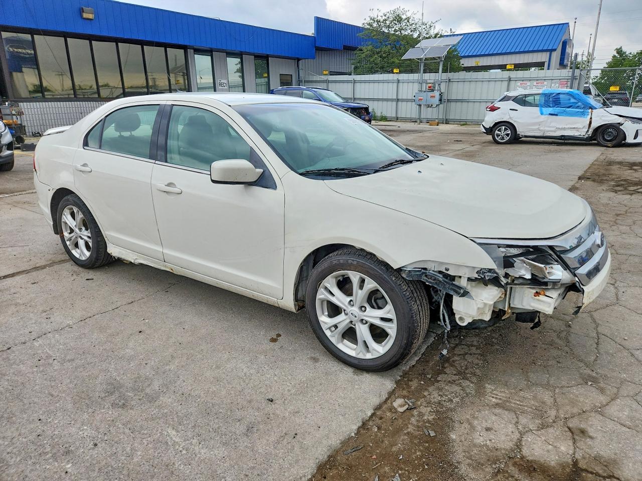 2012 Ford Fusion Se White vin: 3FAHP0HA3CR262276