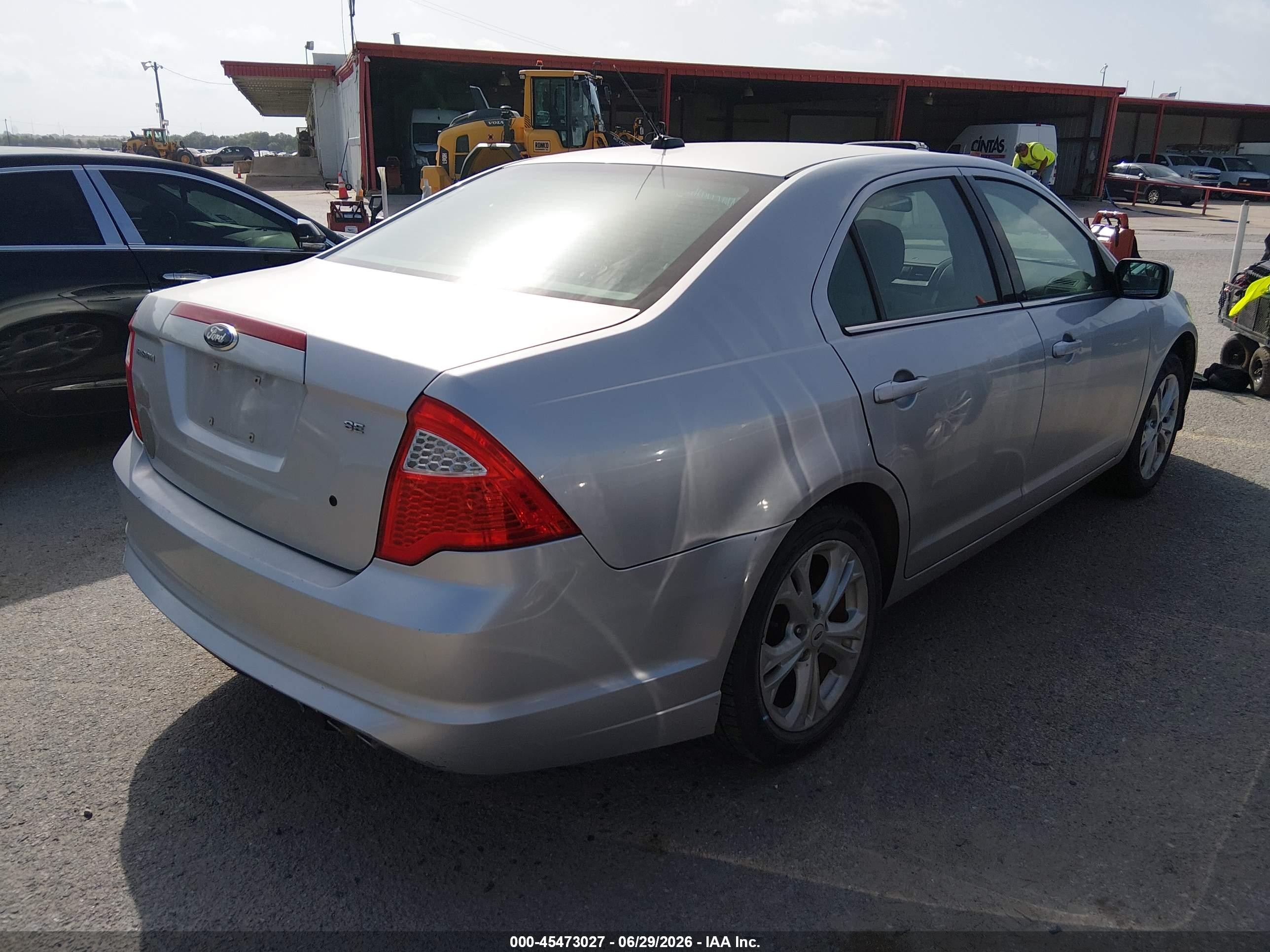 2012 Ford Fusion Se Silver vin: 3FAHP0HA3CR276565
