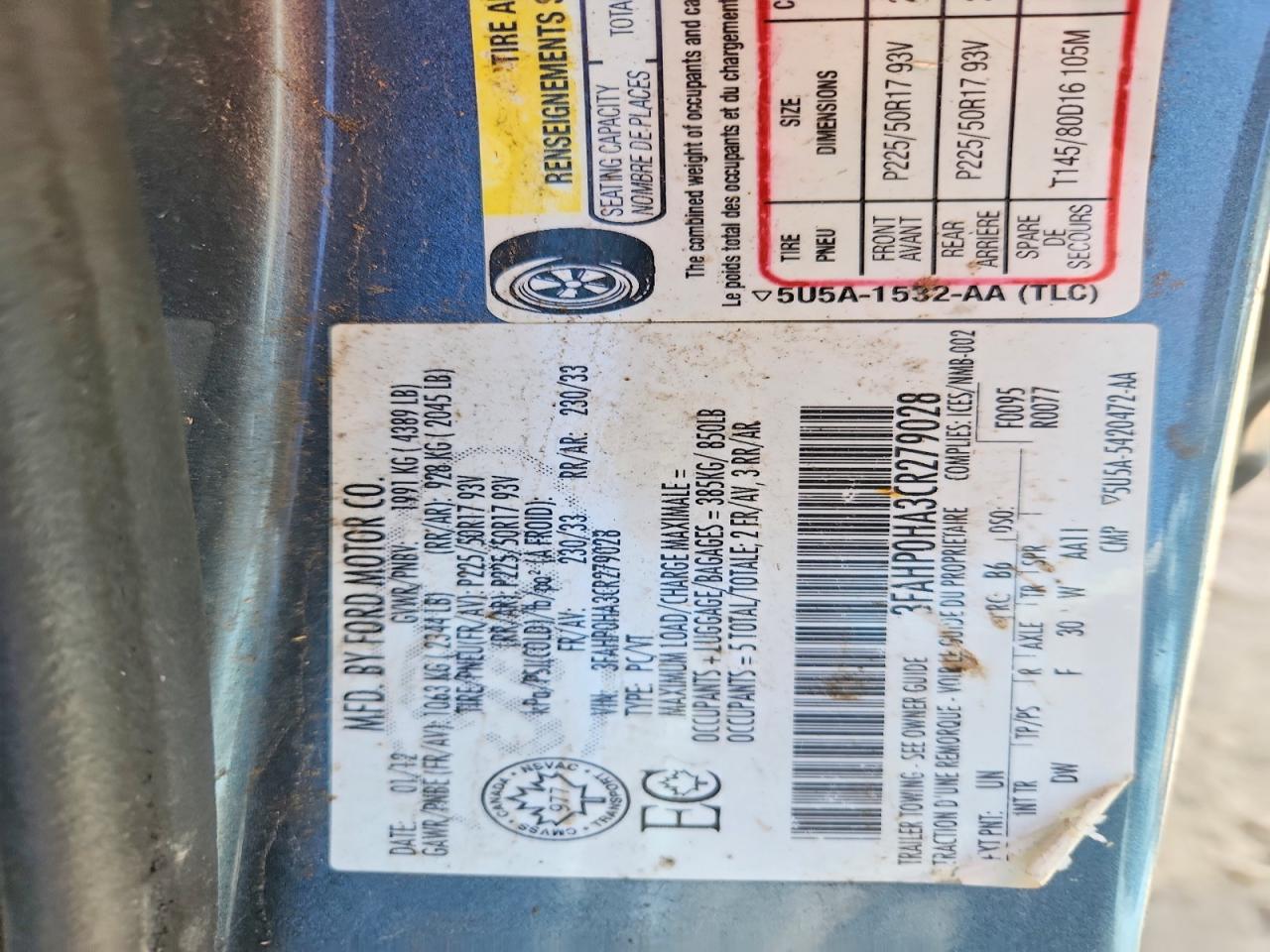 2012 Ford Fusion Se Blue vin: 3FAHP0HA3CR279028