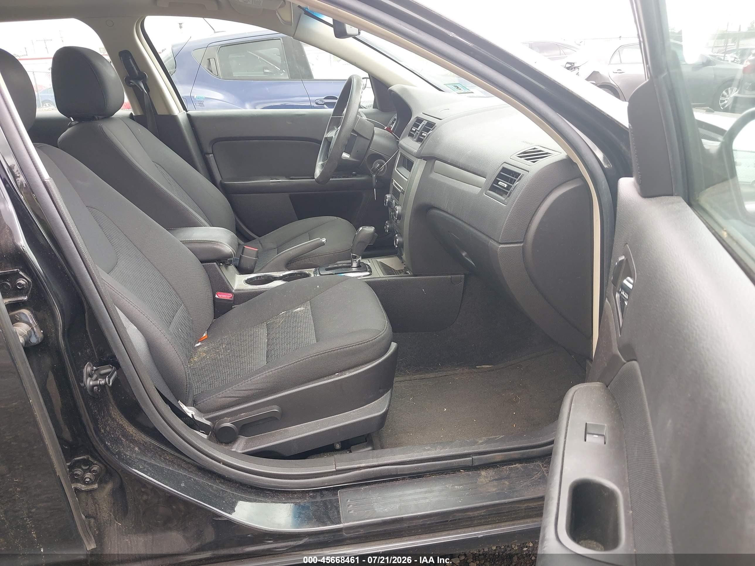 2012 Ford Fusion Se Black vin: 3FAHP0HA3CR280387