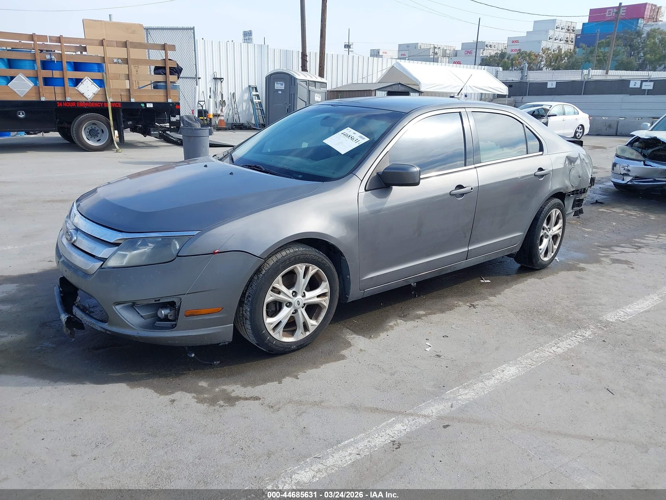 2012 Ford Fusion Se Gray vin: 3FAHP0HA3CR304686