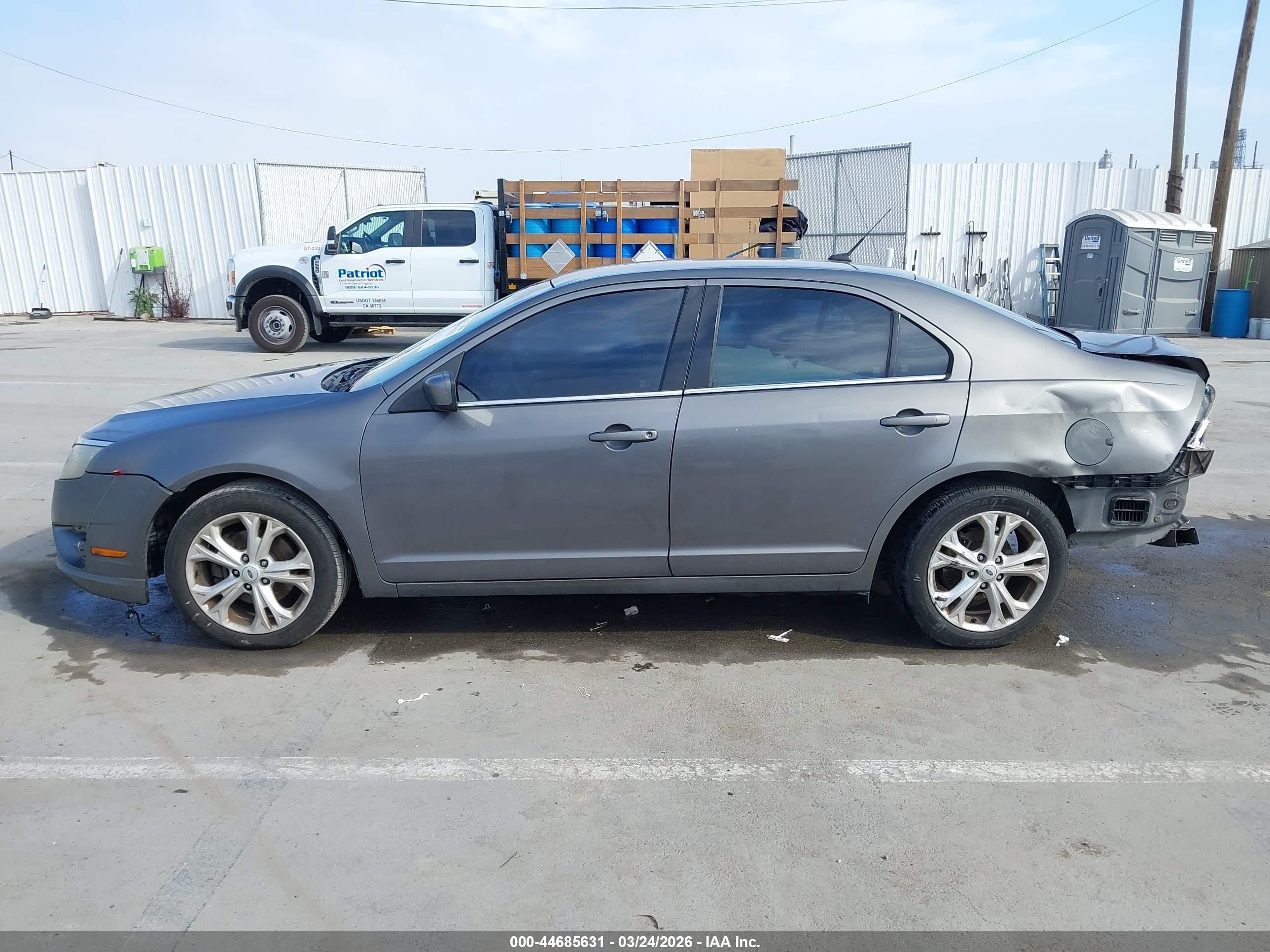 2012 Ford Fusion Se Gray vin: 3FAHP0HA3CR304686