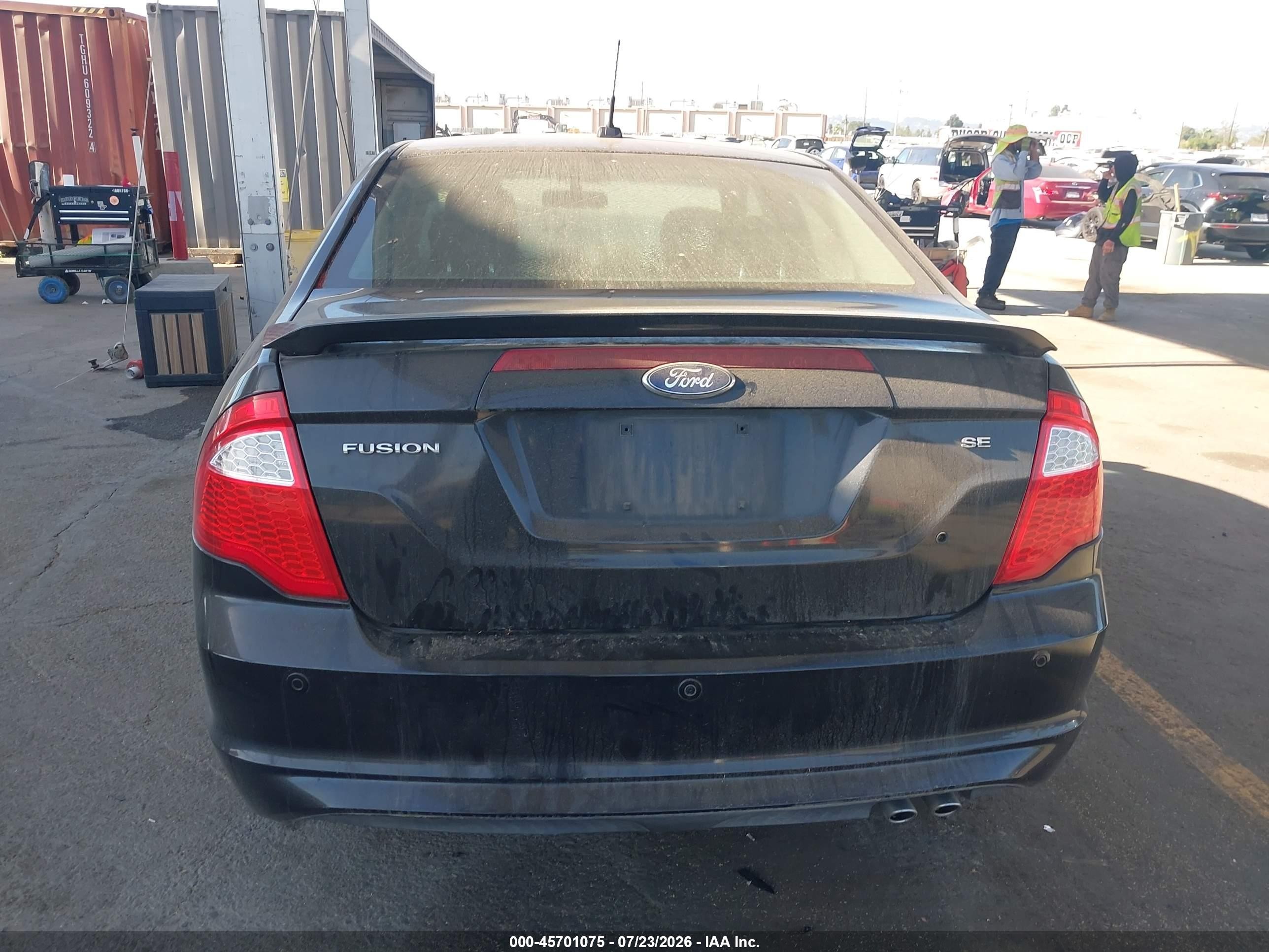 2012 Ford Fusion Se Black vin: 3FAHP0HA3CR310441