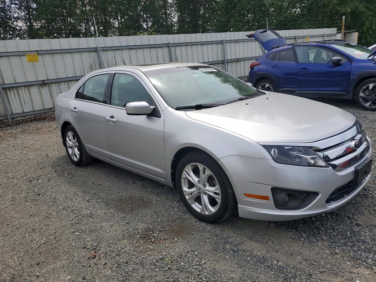 2012 Ford Fusion Se Silver vin: 3FAHP0HA3CR317499