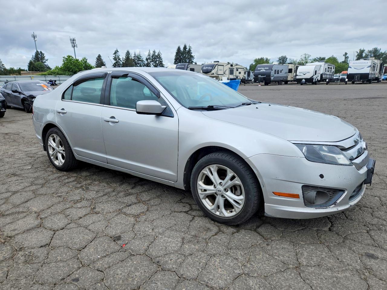 2012 Ford Fusion Se Silver vin: 3FAHP0HA3CR351376
