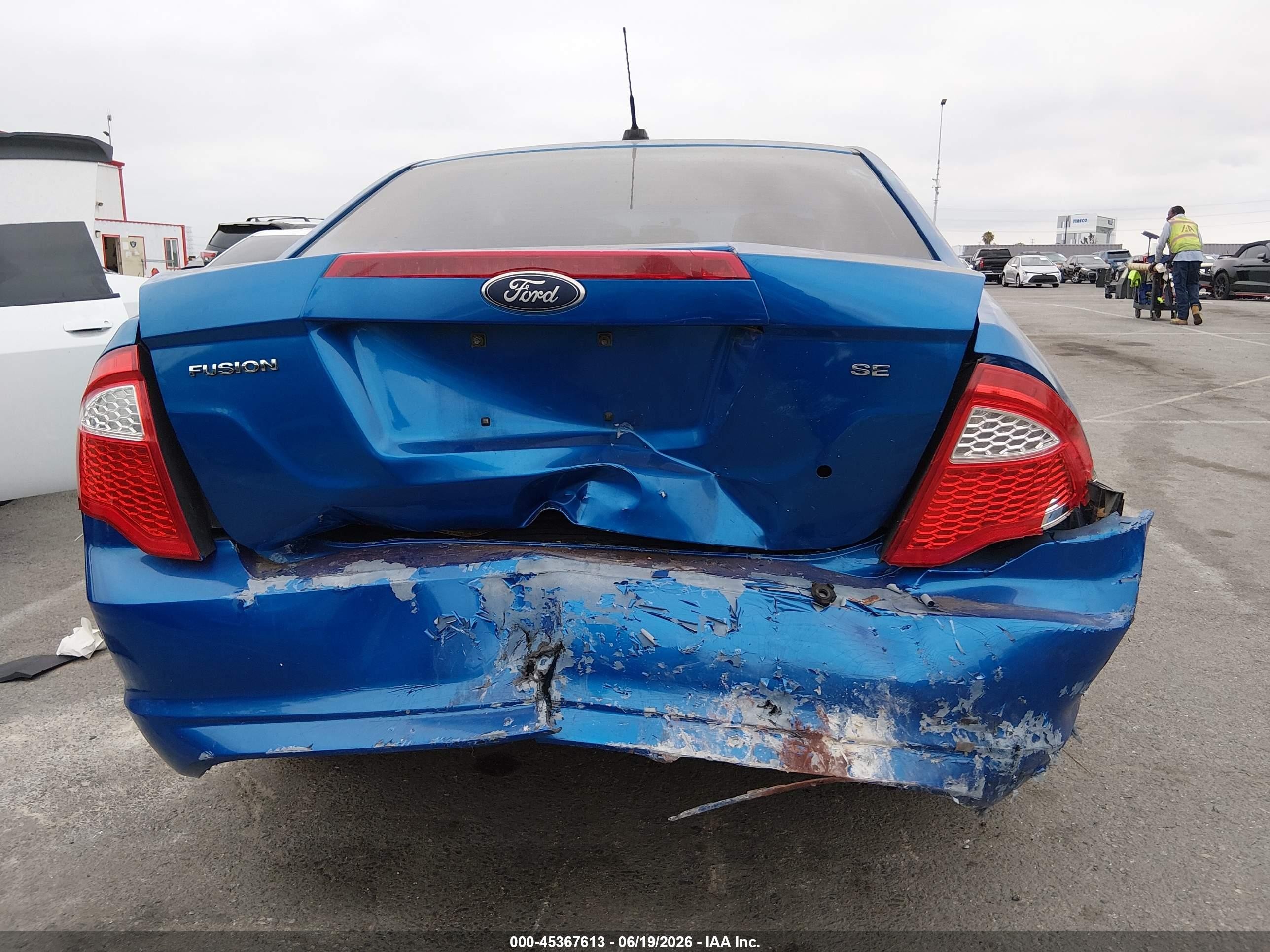 2012 Ford Fusion Se Blue vin: 3FAHP0HA3CR397497