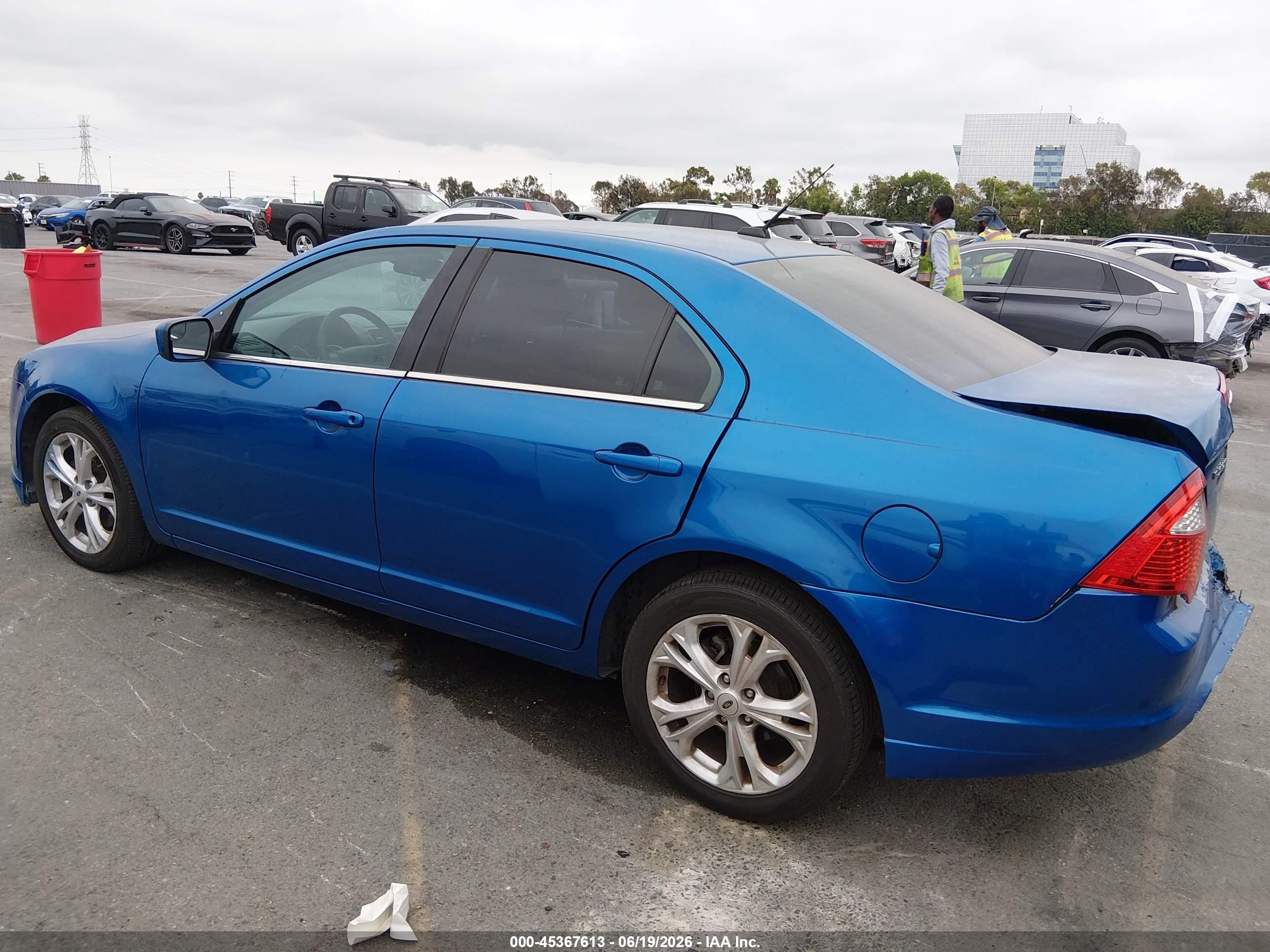 2012 Ford Fusion Se Blue vin: 3FAHP0HA3CR397497