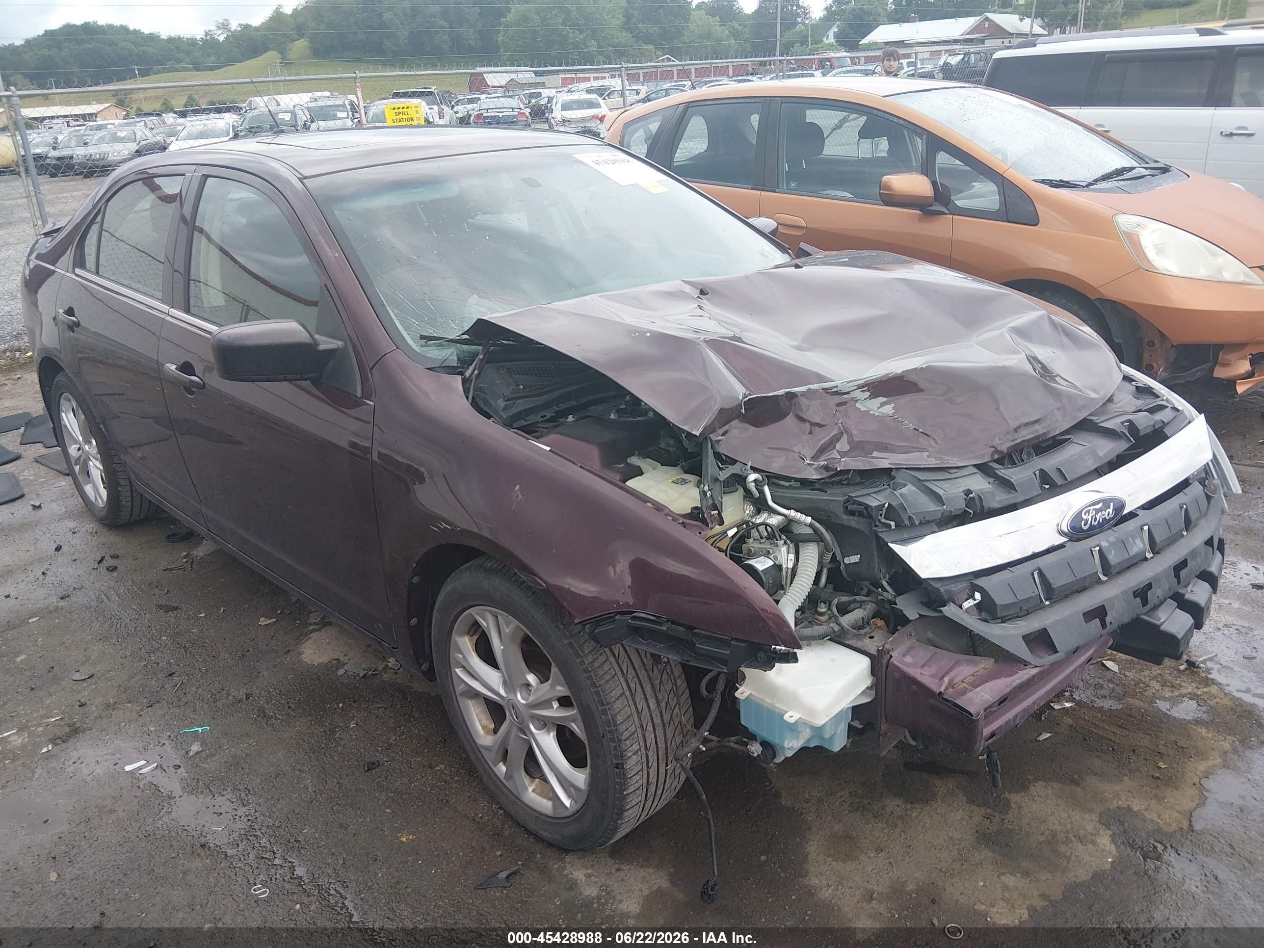 2012 Ford Fusion Se Фиолетовый vin: 3FAHP0HA3CR409874