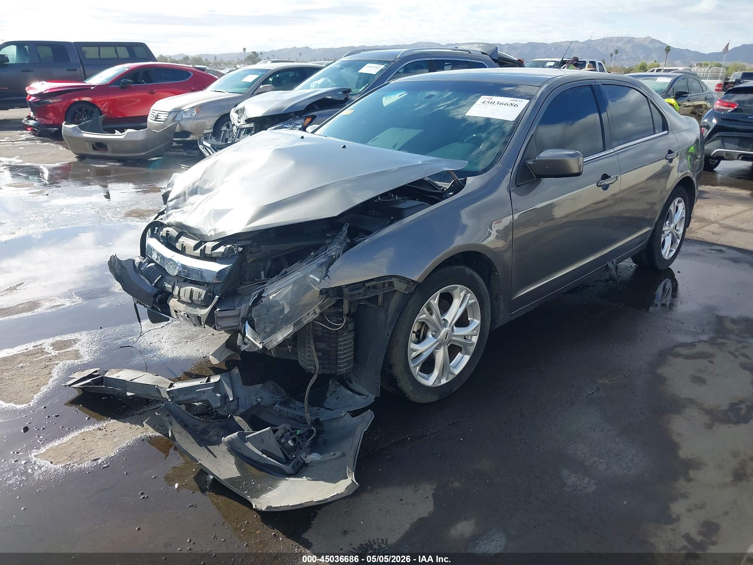 2012 Ford Fusion Se Серый vin: 3FAHP0HA3CR445807