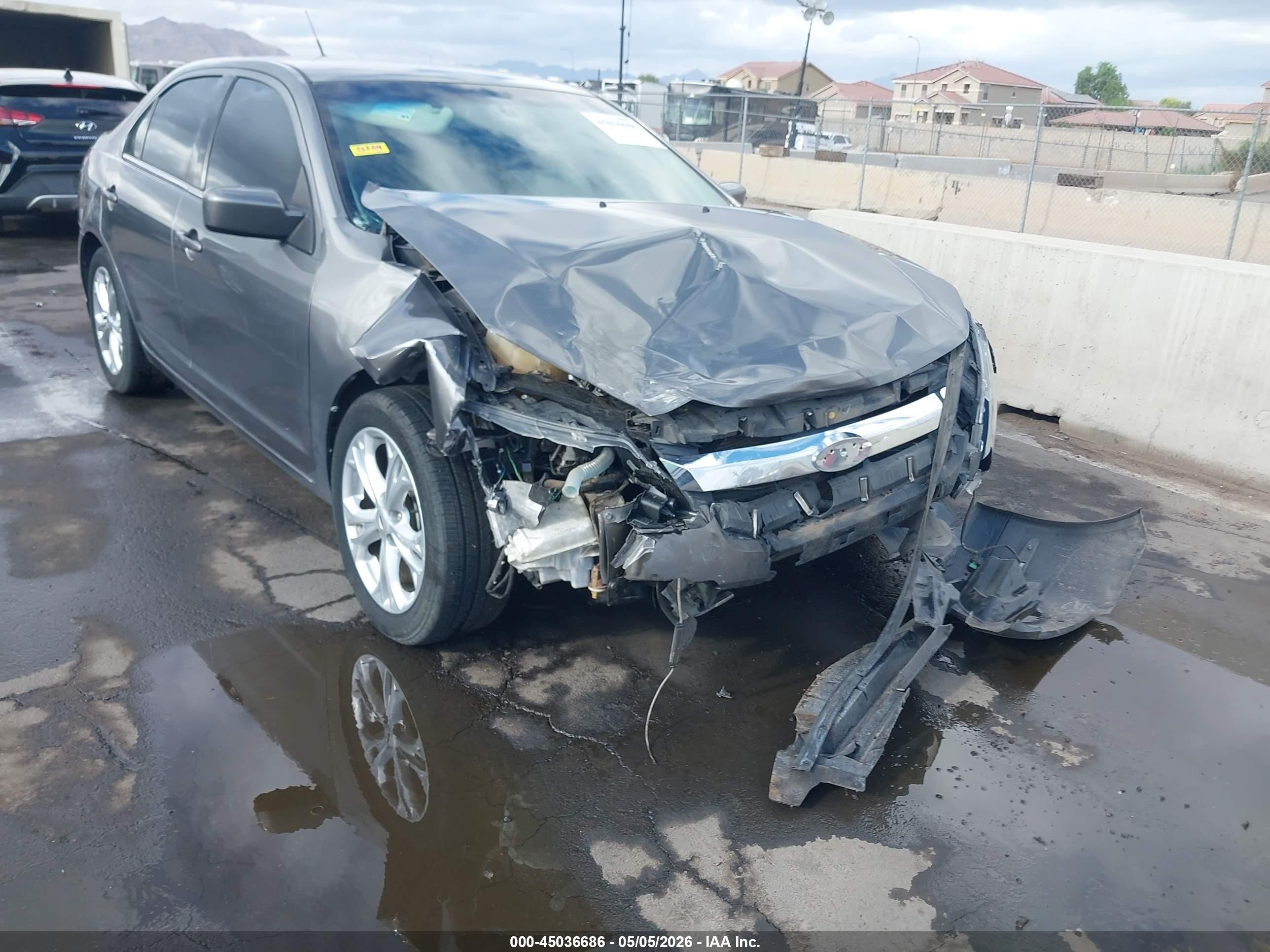 2012 Ford Fusion Se Серый vin: 3FAHP0HA3CR445807