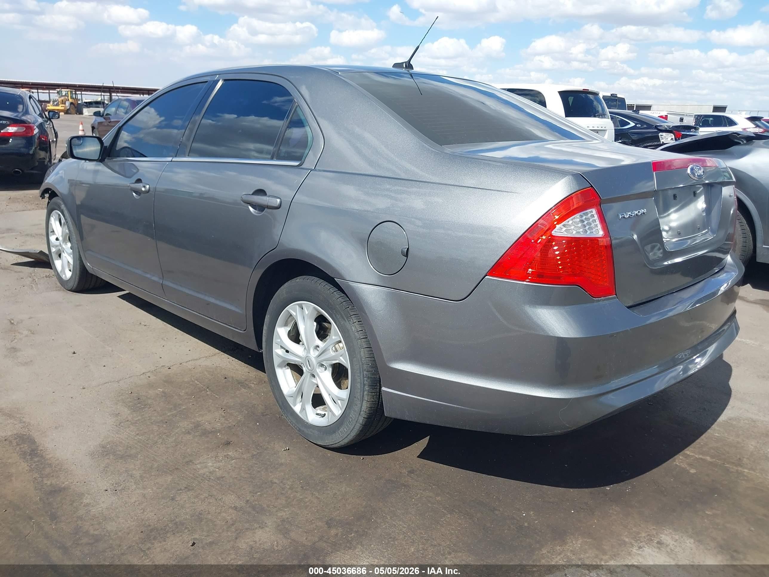 2012 Ford Fusion Se Серый vin: 3FAHP0HA3CR445807