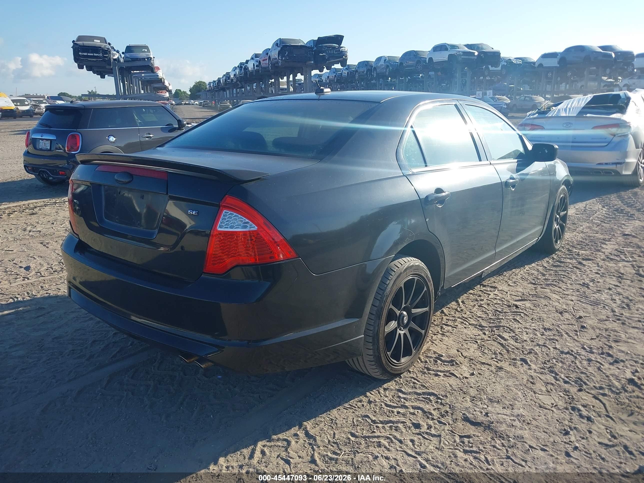2010 Ford Fusion Se Black vin: 3FAHP0HA4AR128468