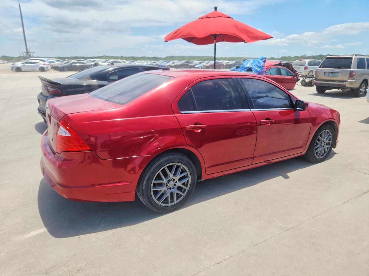 2010 Ford Fusion Se Red vin: 3FAHP0HA4AR163379