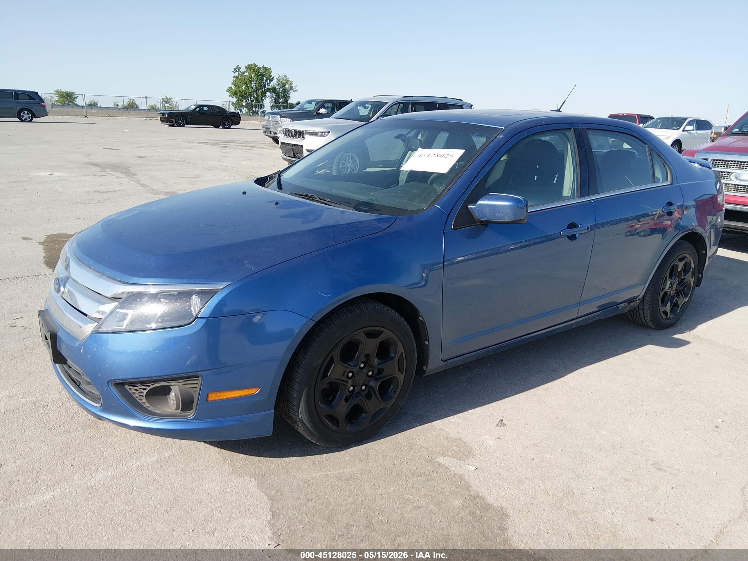 2010 Ford Fusion Se Blue vin: 3FAHP0HA4AR216033