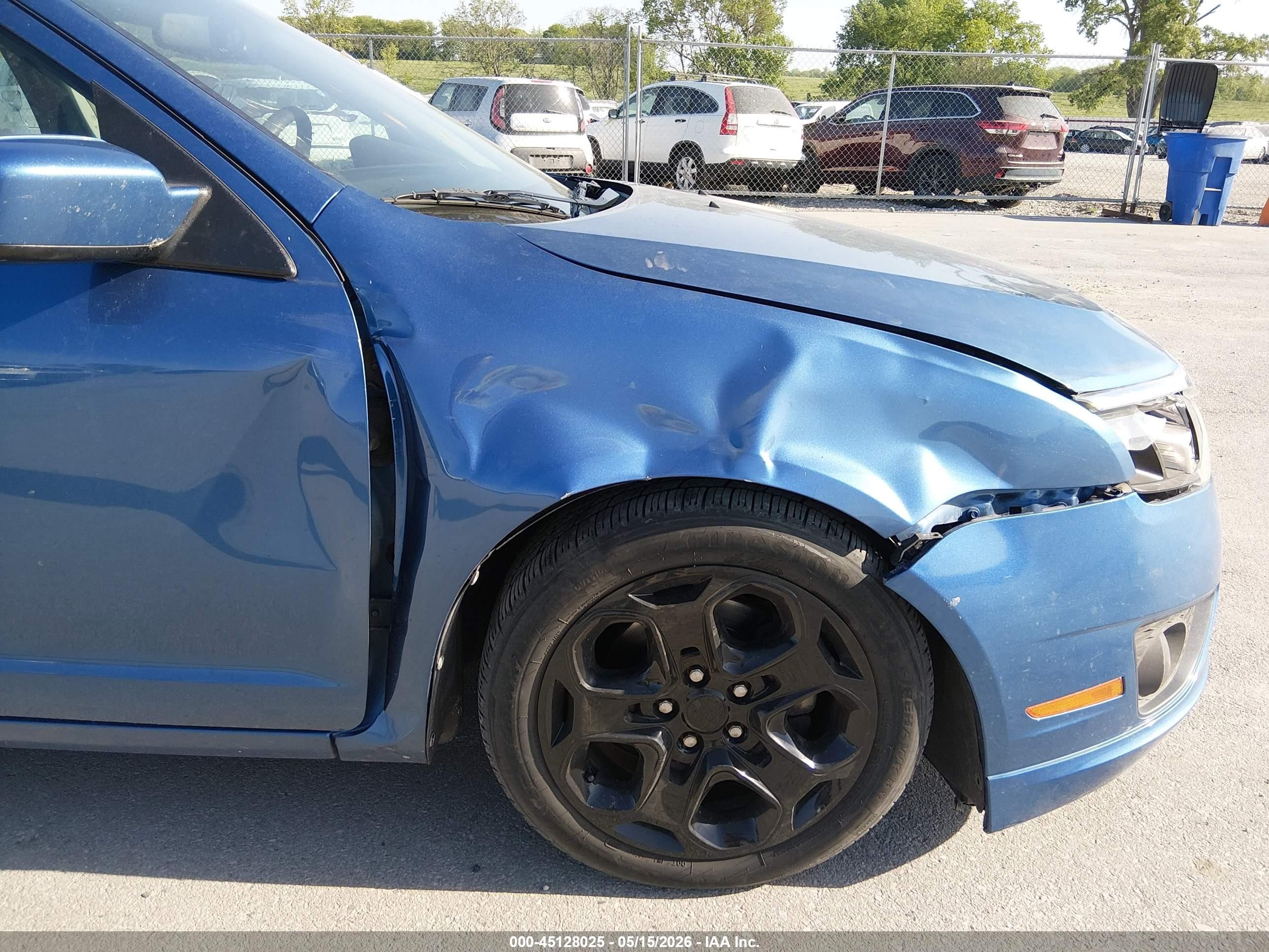 2010 Ford Fusion Se Blue vin: 3FAHP0HA4AR216033