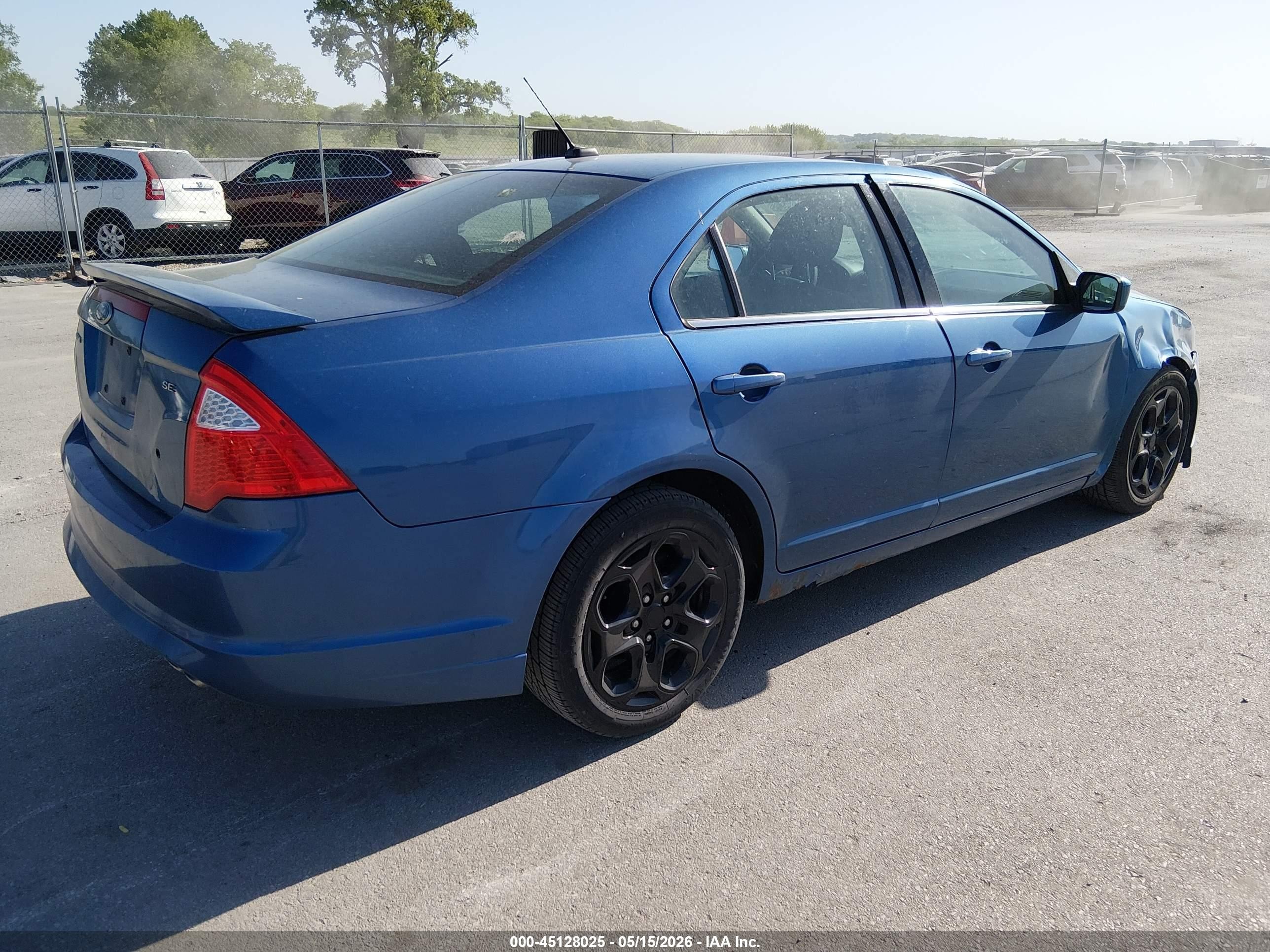 2010 Ford Fusion Se Blue vin: 3FAHP0HA4AR216033