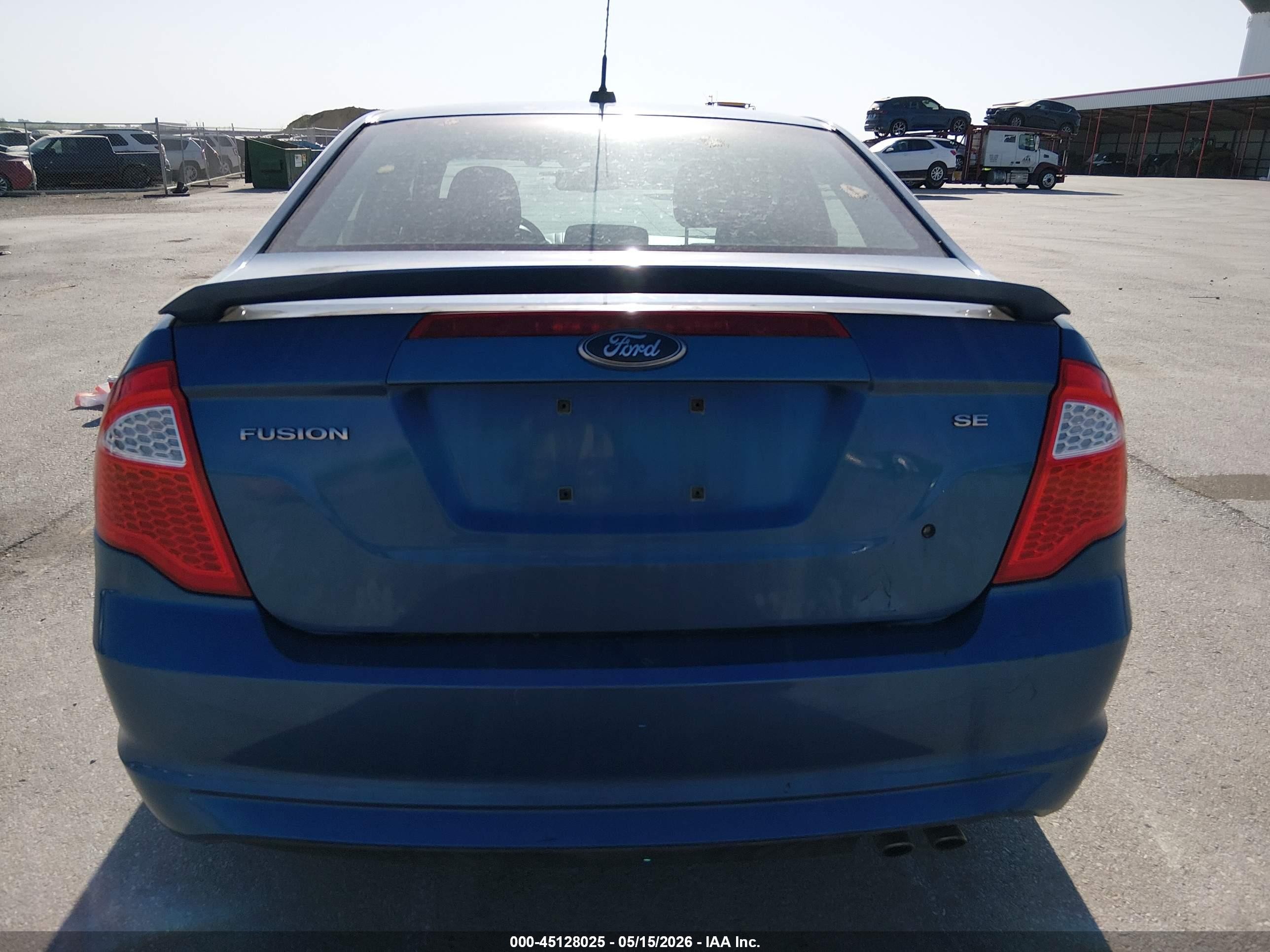 2010 Ford Fusion Se Blue vin: 3FAHP0HA4AR216033