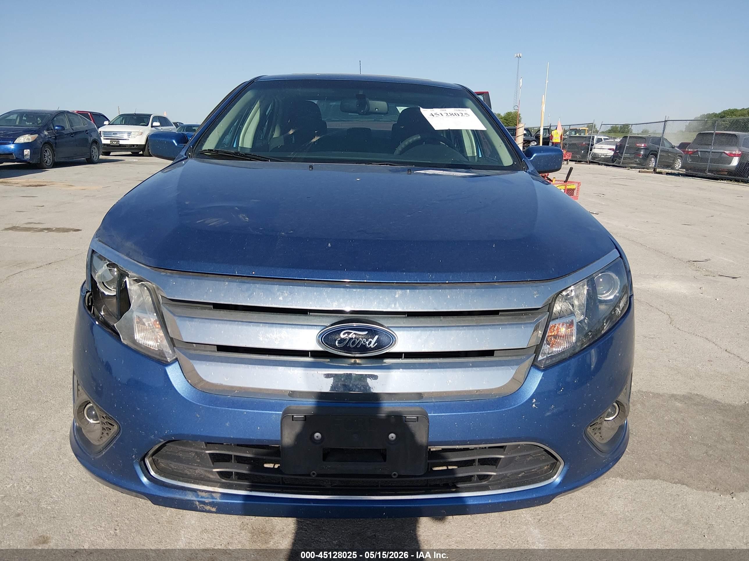 2010 Ford Fusion Se Blue vin: 3FAHP0HA4AR216033