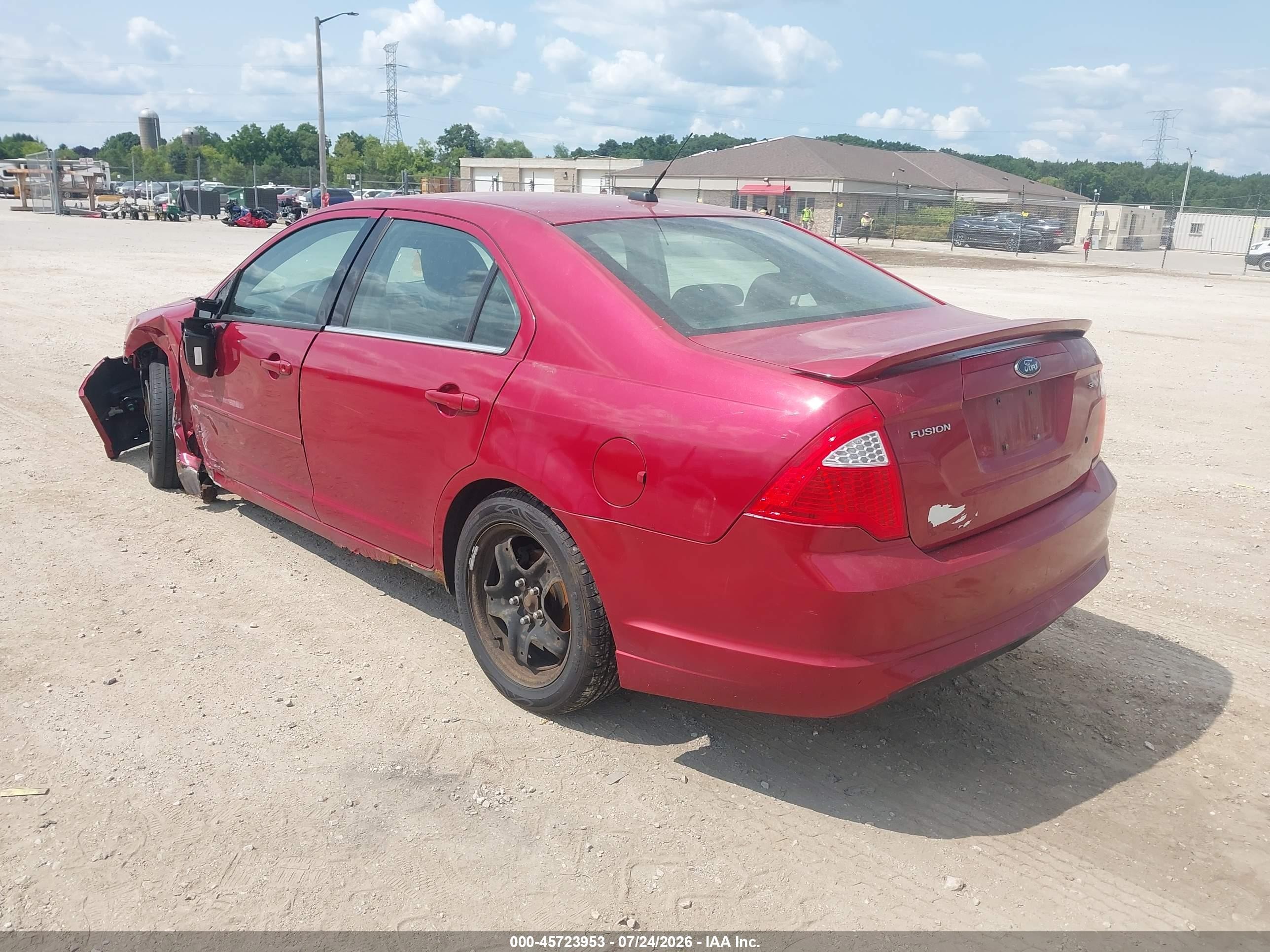 2010 Ford Fusion Se Red vin: 3FAHP0HA4AR243250