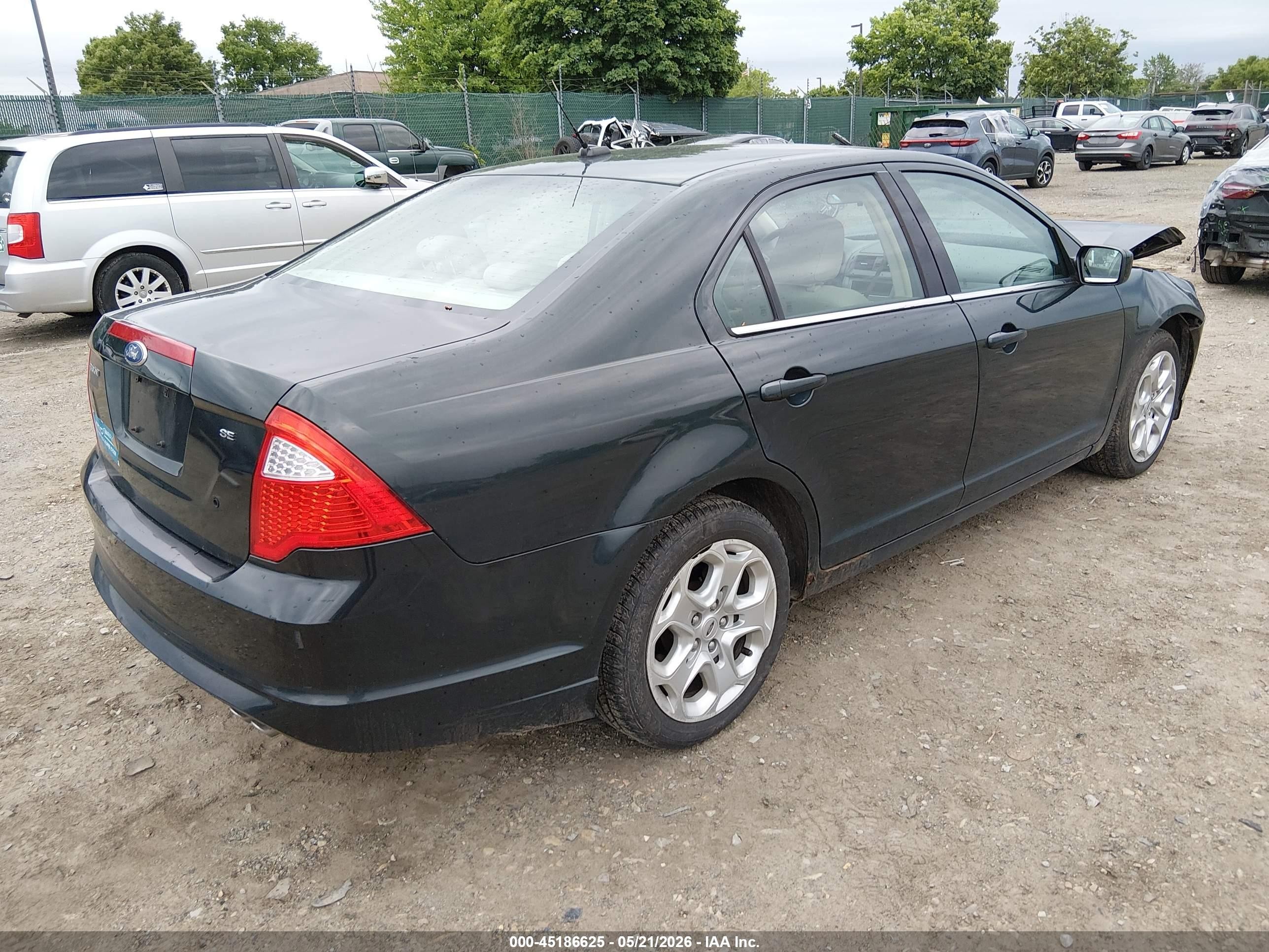 2010 Ford Fusion Se Black vin: 3FAHP0HA4AR273915