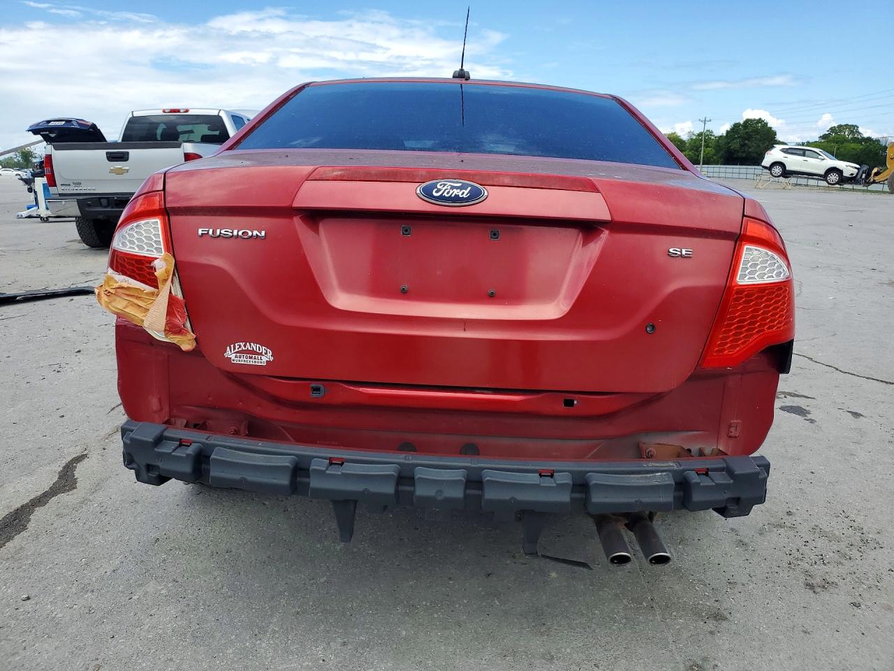 2010 Ford Fusion Se Красный vin: 3FAHP0HA4AR292982