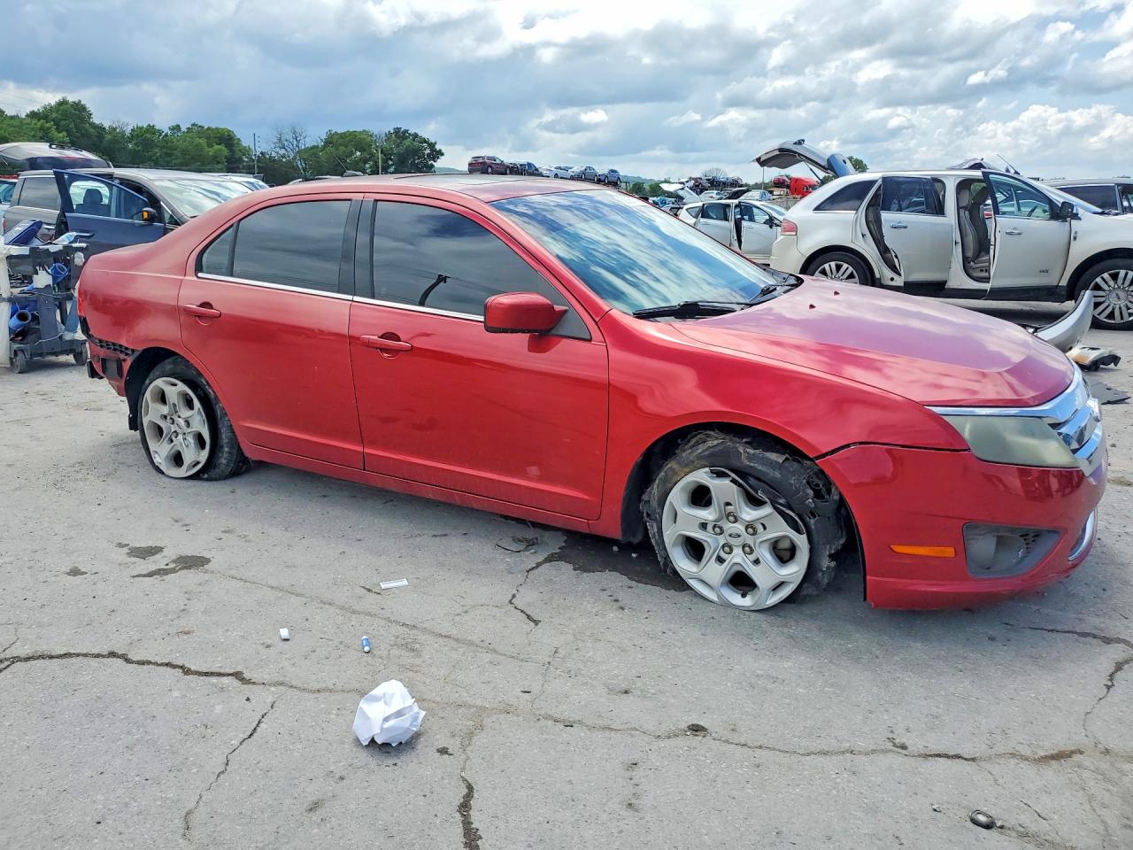 2010 Ford Fusion Se Красный vin: 3FAHP0HA4AR292982