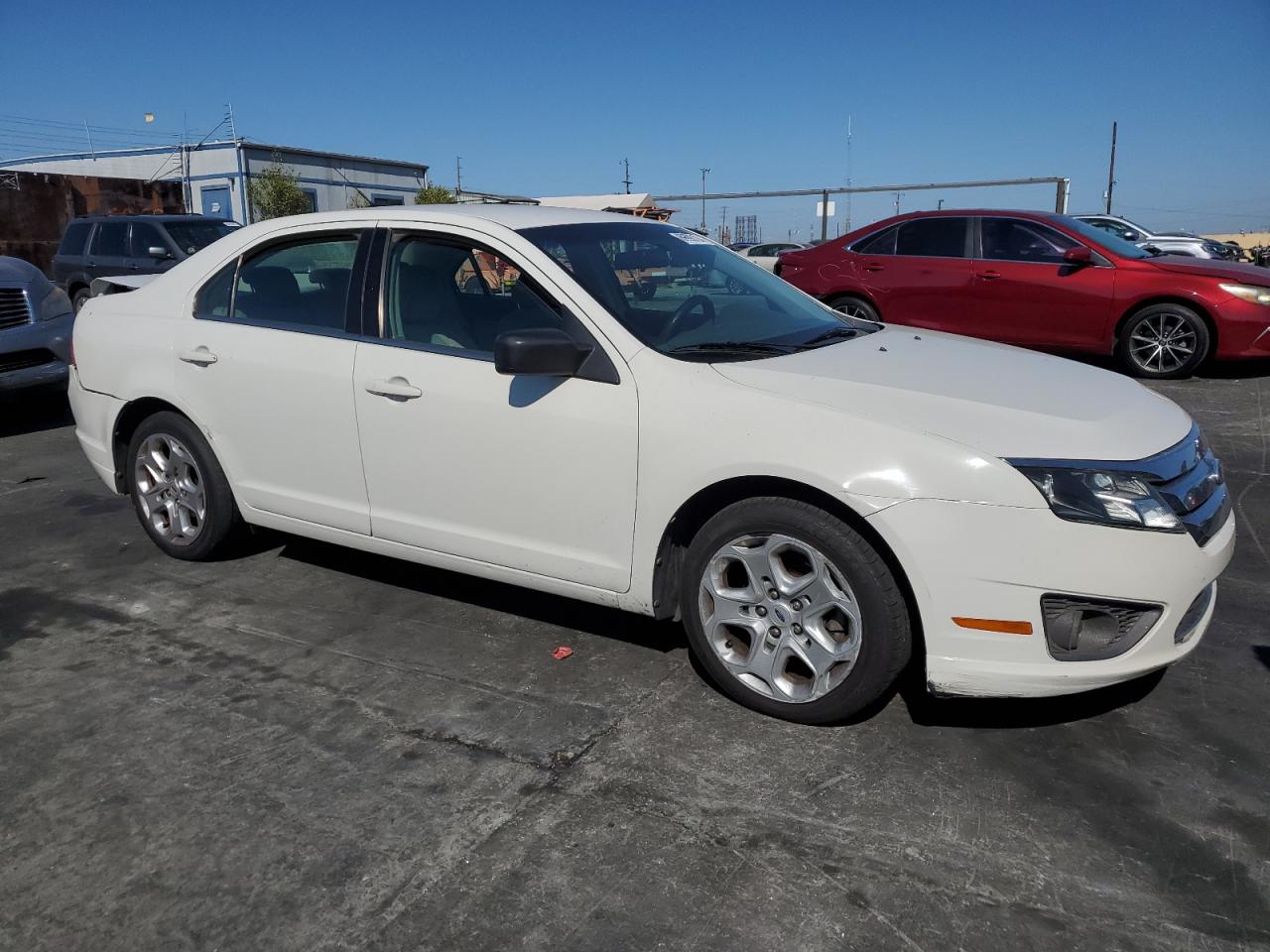 2010 Ford Fusion Se Белый vin: 3FAHP0HA4AR296708