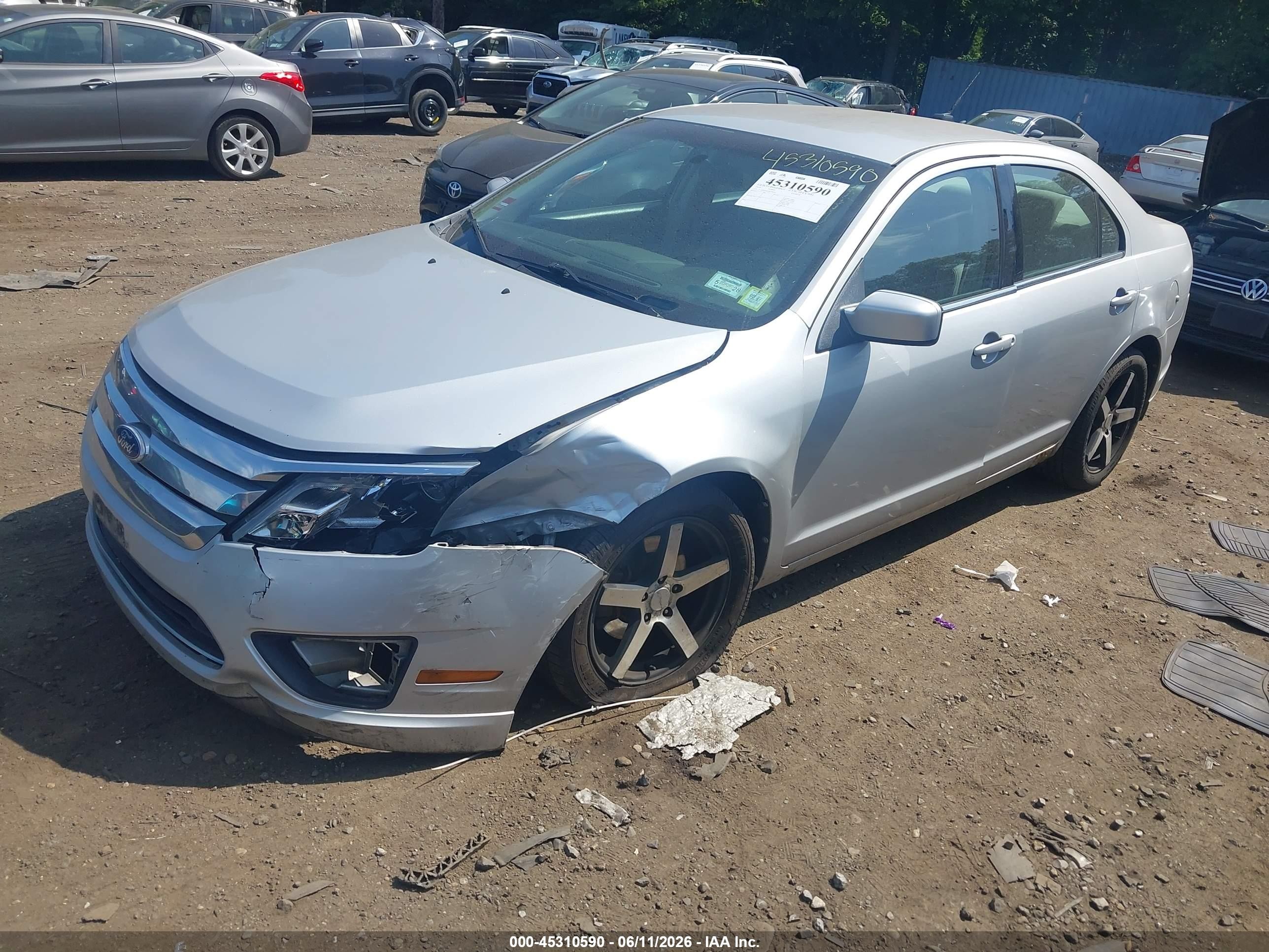 2010 Ford Fusion Se Silver vin: 3FAHP0HA4AR326841