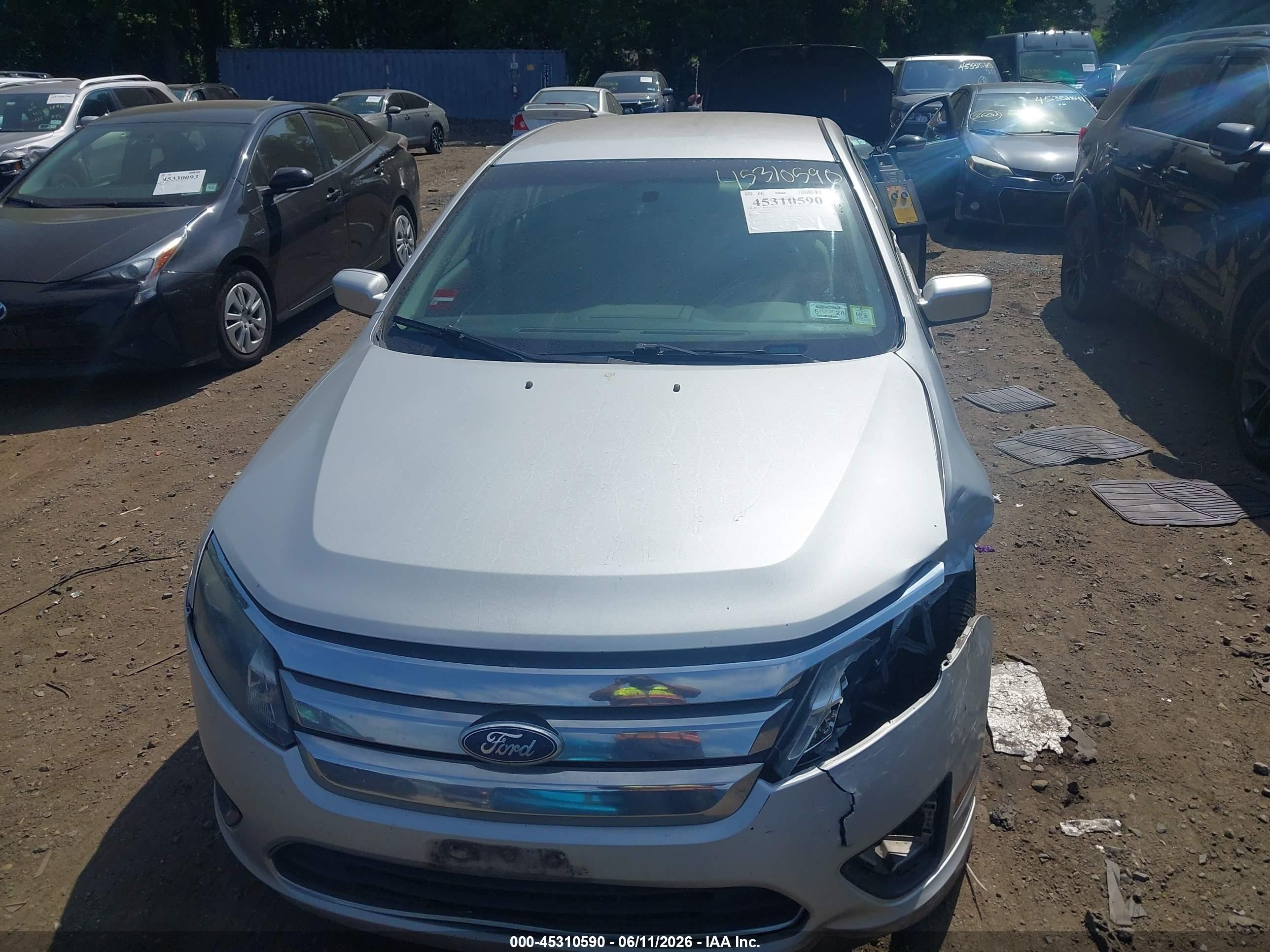 2010 Ford Fusion Se Silver vin: 3FAHP0HA4AR326841