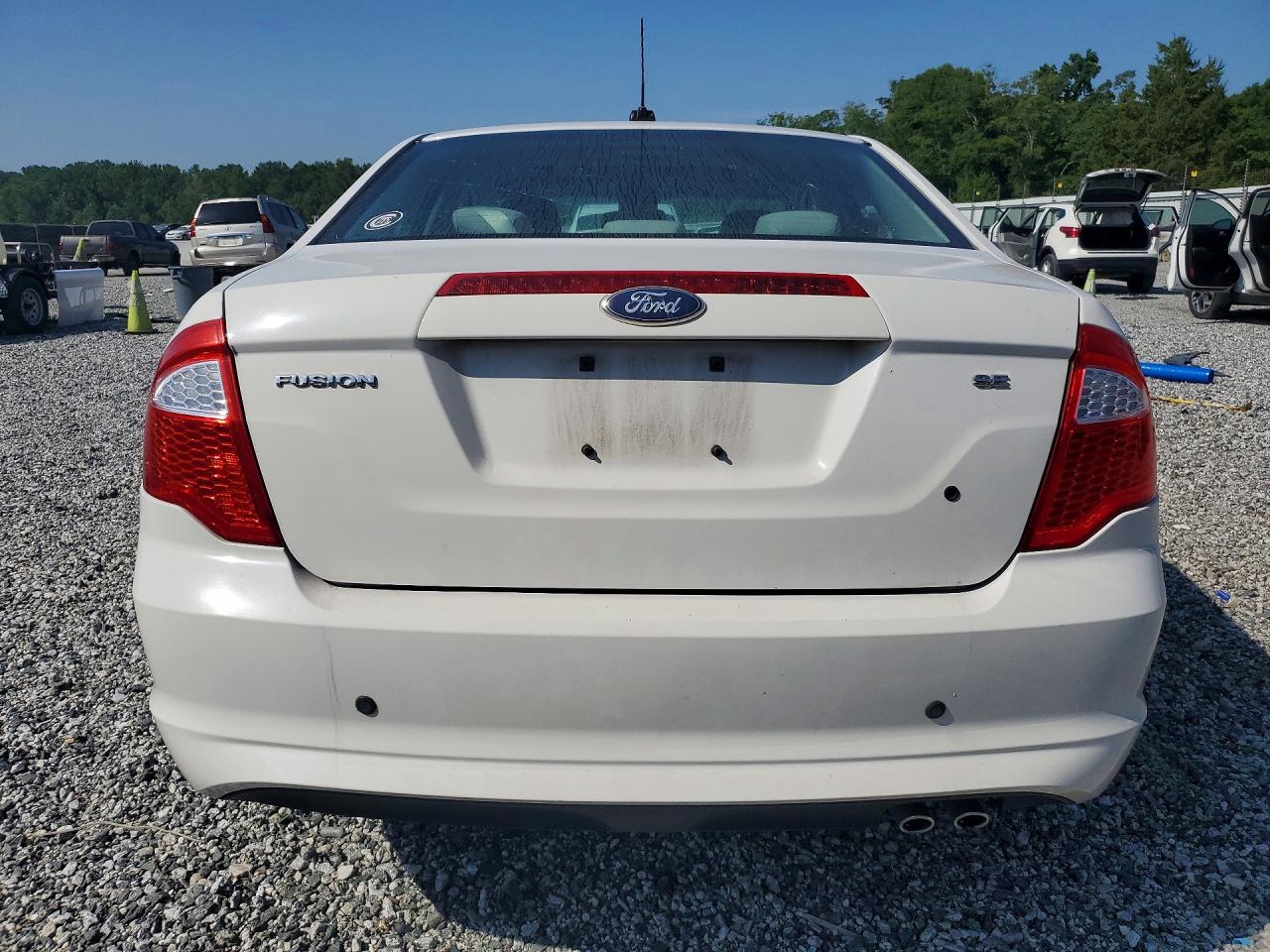 2010 Ford Fusion Se White vin: 3FAHP0HA4AR348824
