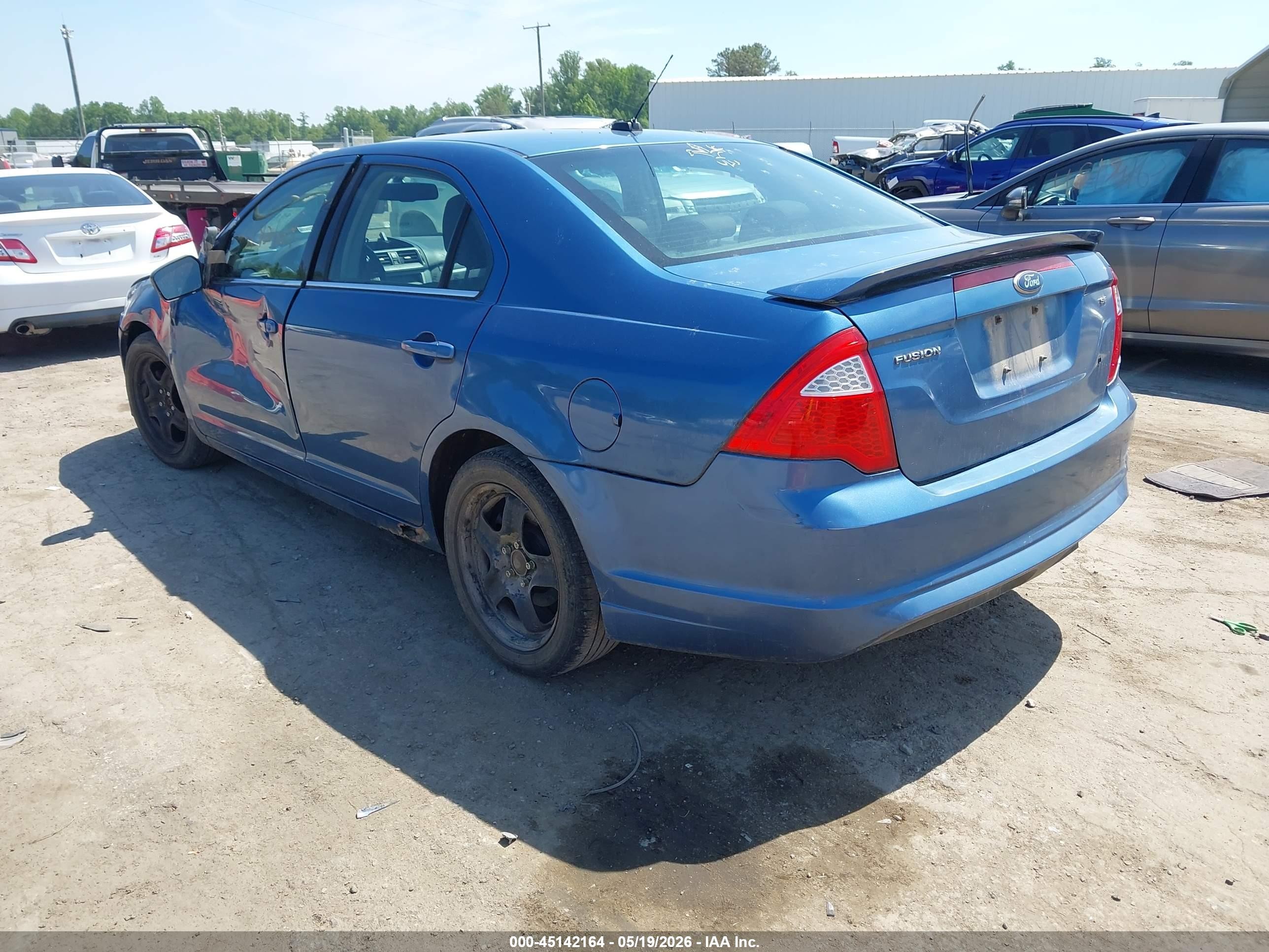 2010 Ford Fusion Se Blue vin: 3FAHP0HA4AR349813