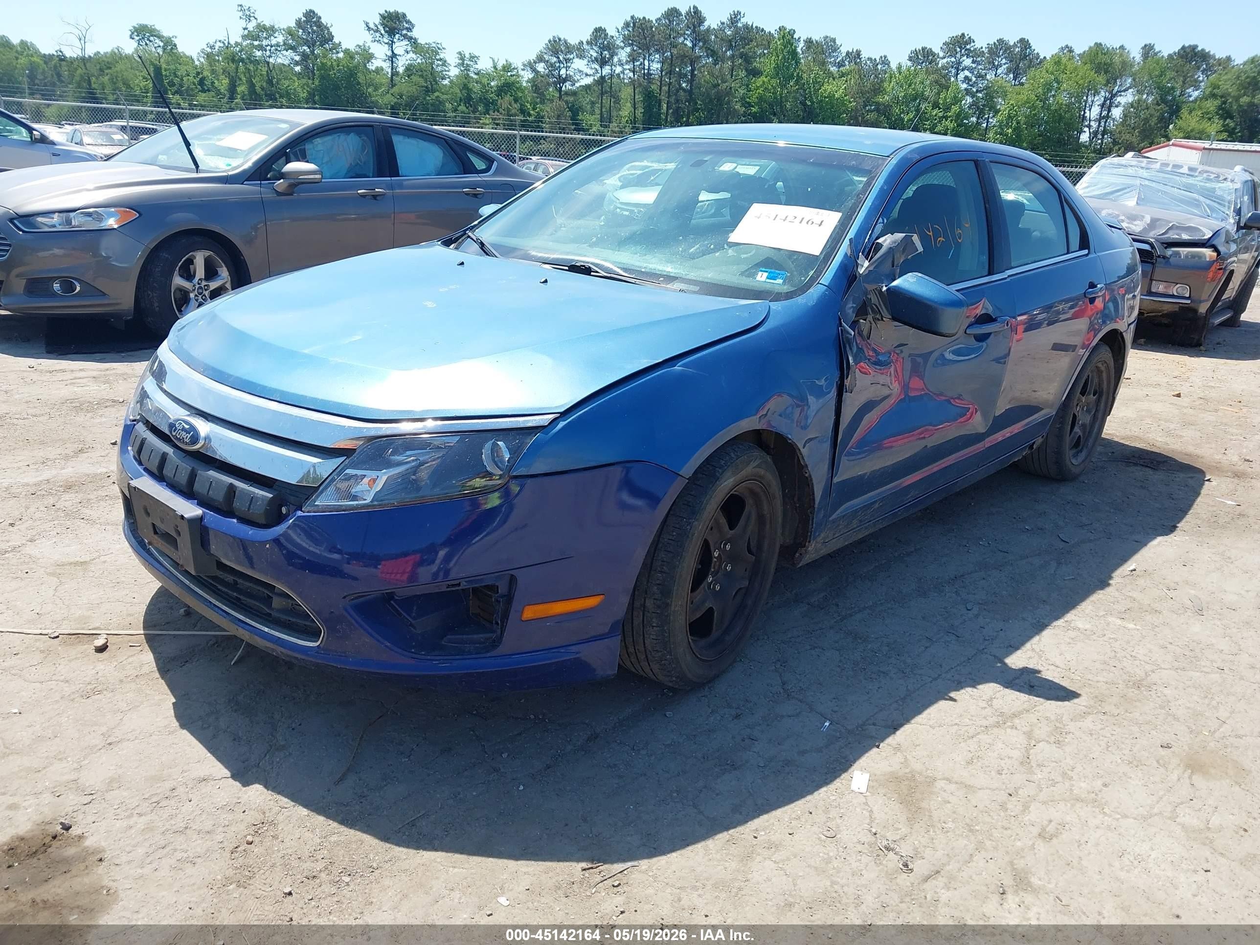 2010 Ford Fusion Se Blue vin: 3FAHP0HA4AR349813