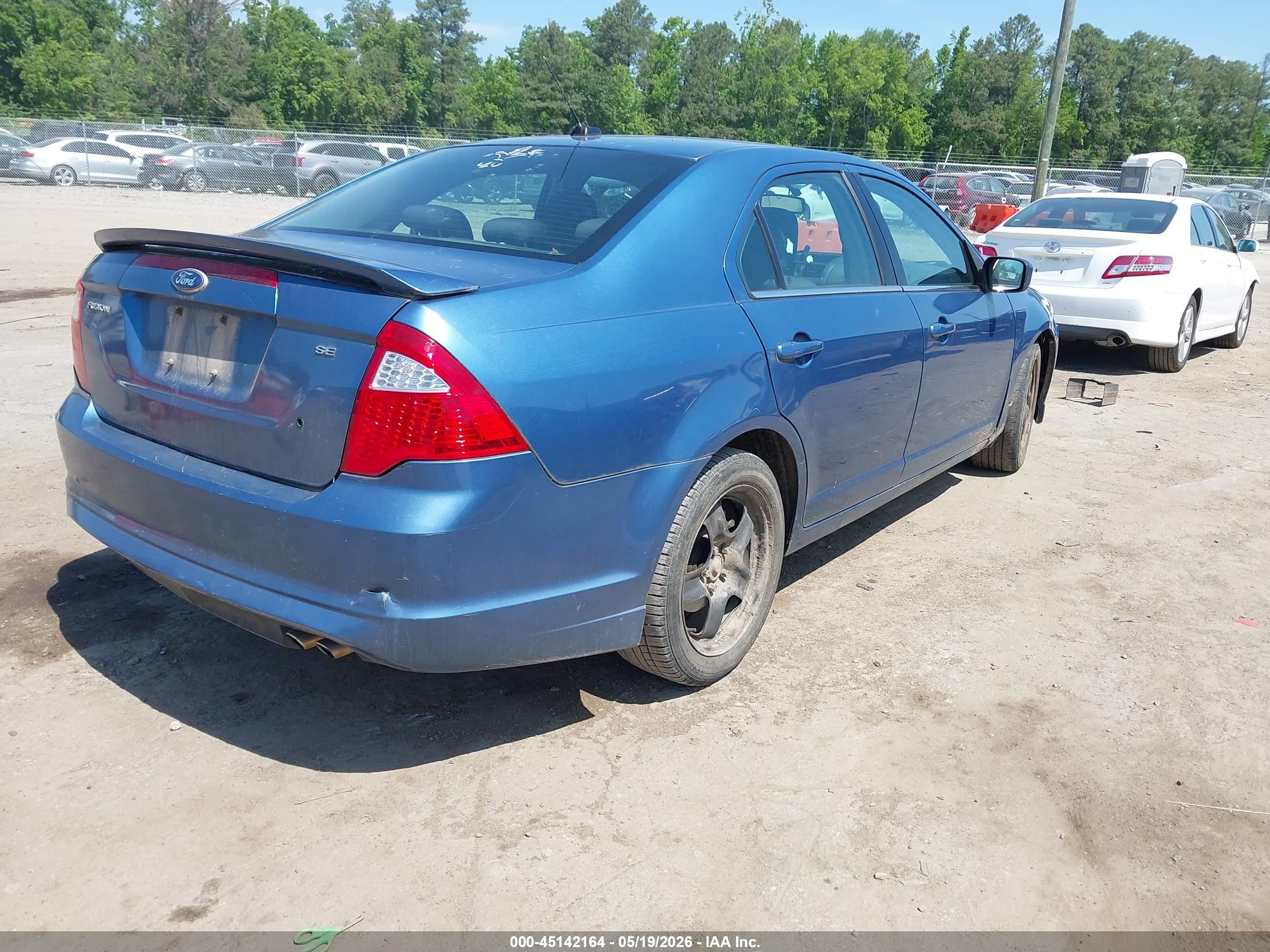 2010 Ford Fusion Se Blue vin: 3FAHP0HA4AR349813