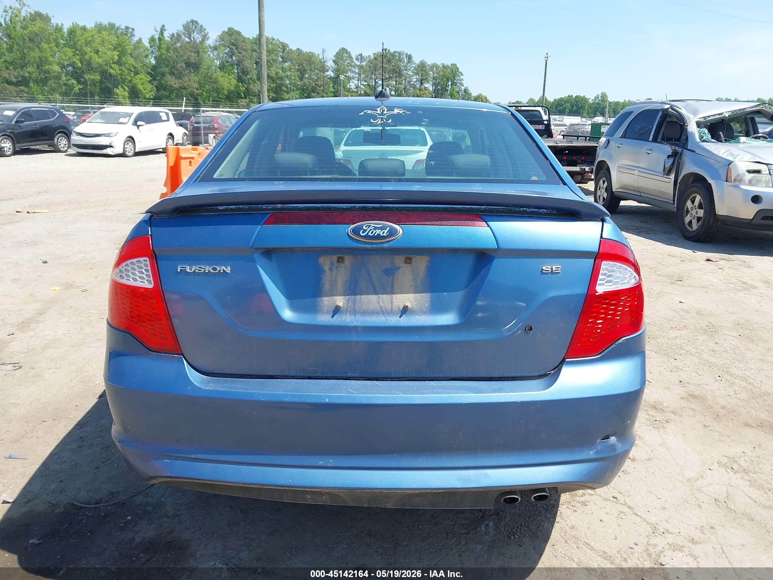 2010 Ford Fusion Se Blue vin: 3FAHP0HA4AR349813