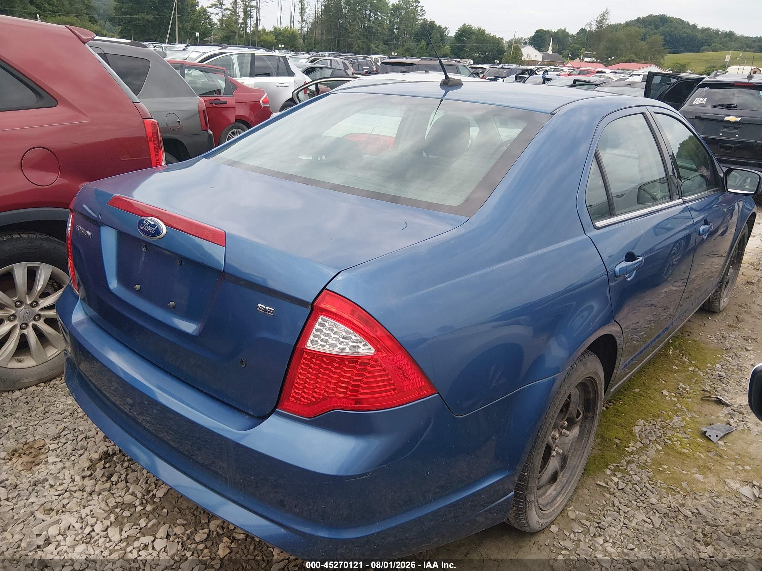 2010 Ford Fusion Se Синий vin: 3FAHP0HA4AR360181