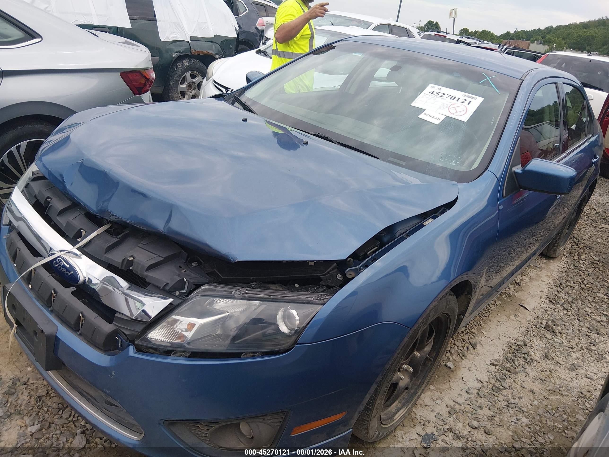 2010 Ford Fusion Se Синий vin: 3FAHP0HA4AR360181