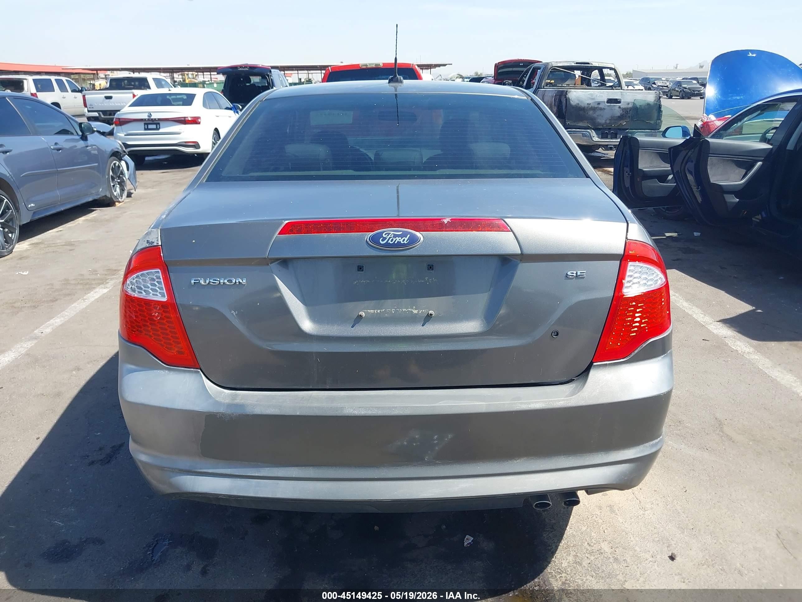 2010 Ford Fusion Se Gray vin: 3FAHP0HA4AR373660