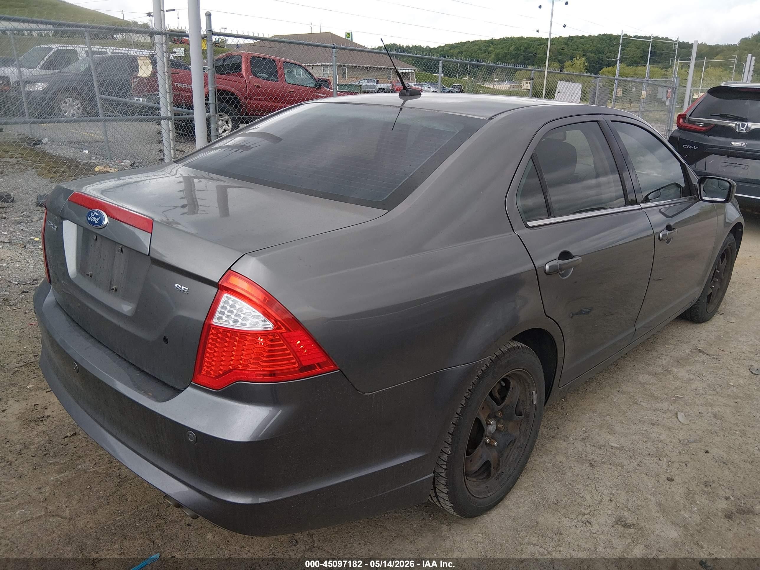 2011 Ford Fusion Se Gray vin: 3FAHP0HA4BR132831