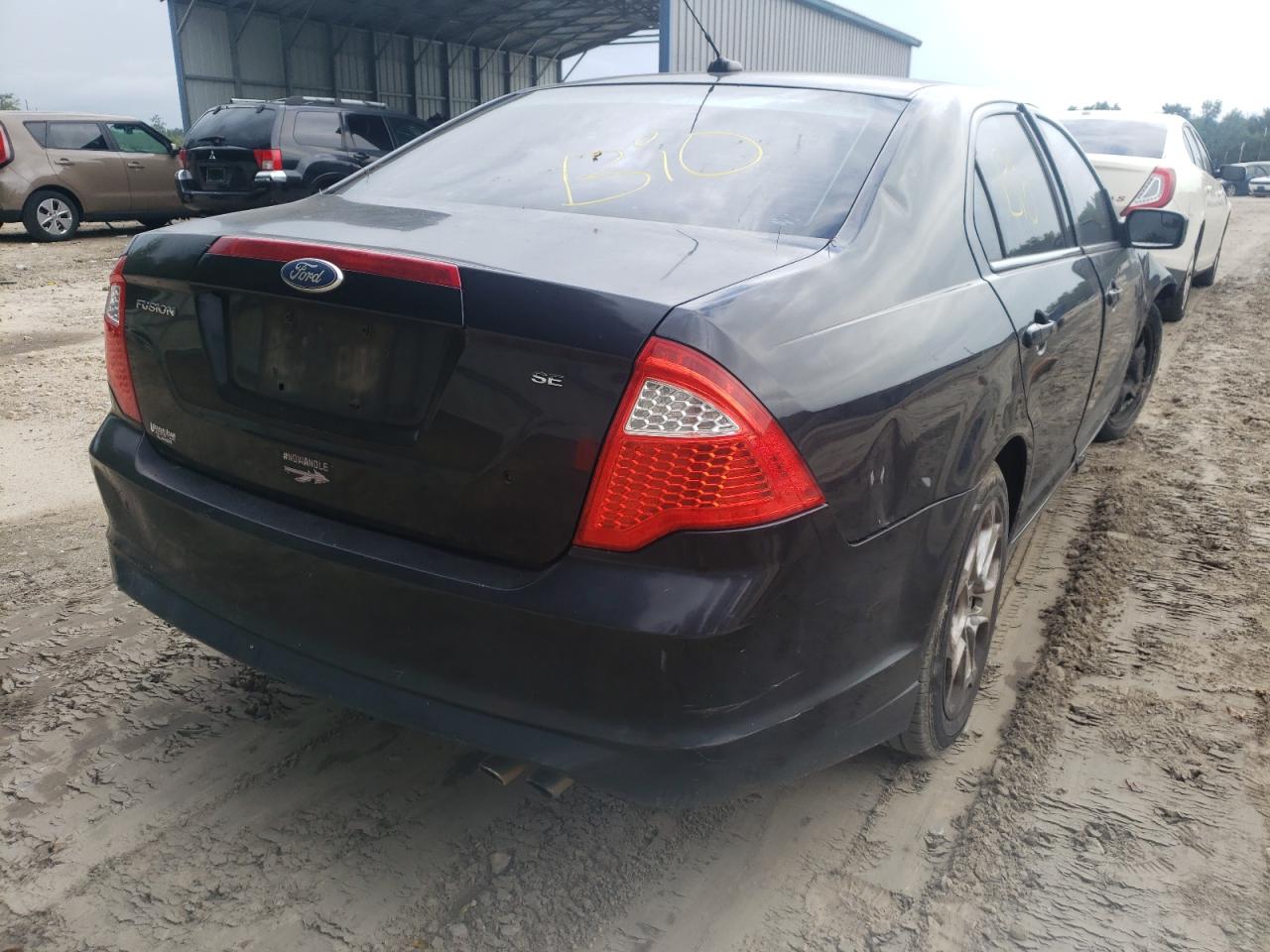 2011 Ford Fusion Se Black vin: 3FAHP0HA4BR144574