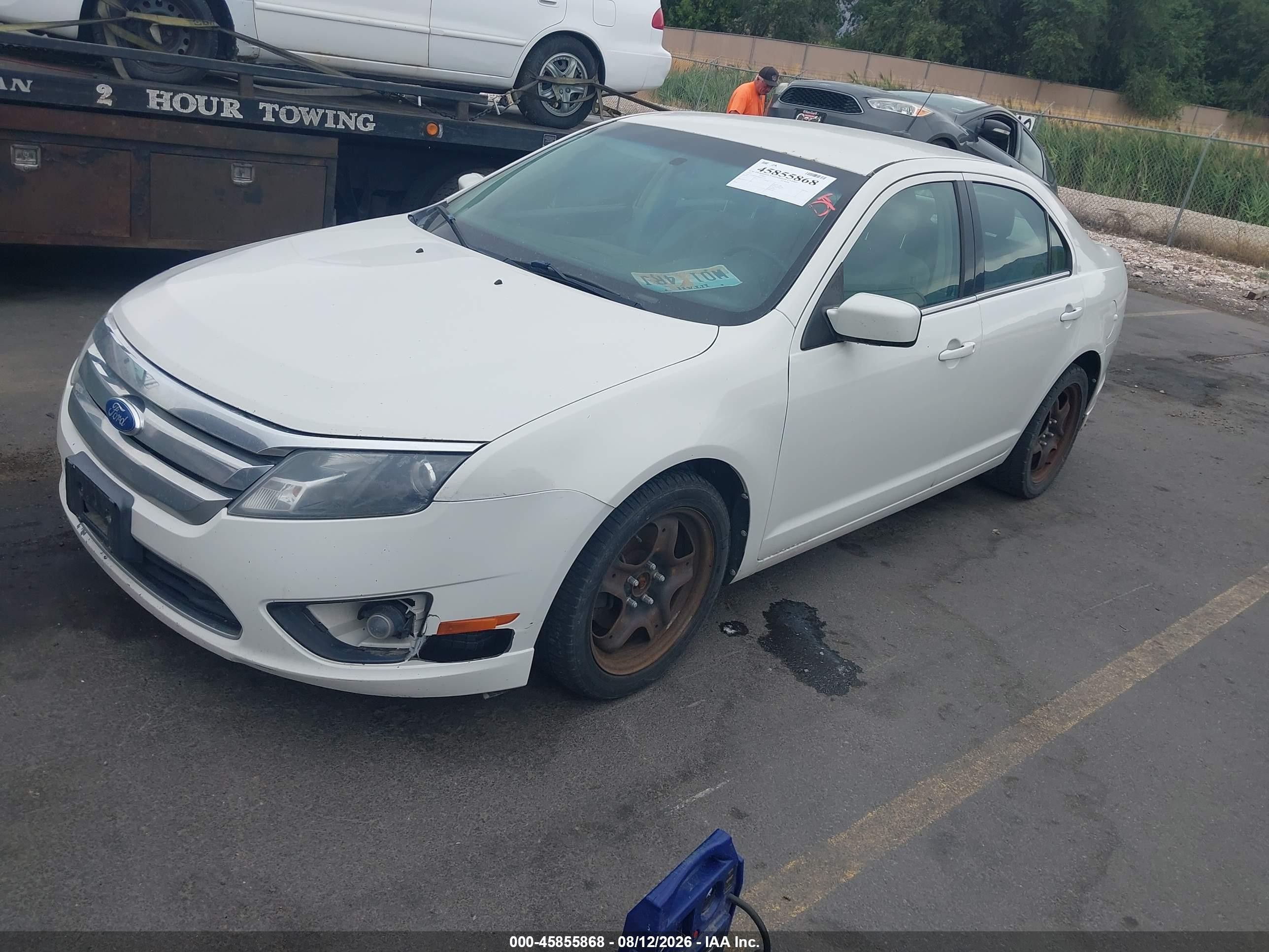 2011 Ford Fusion Se White vin: 3FAHP0HA4BR270191