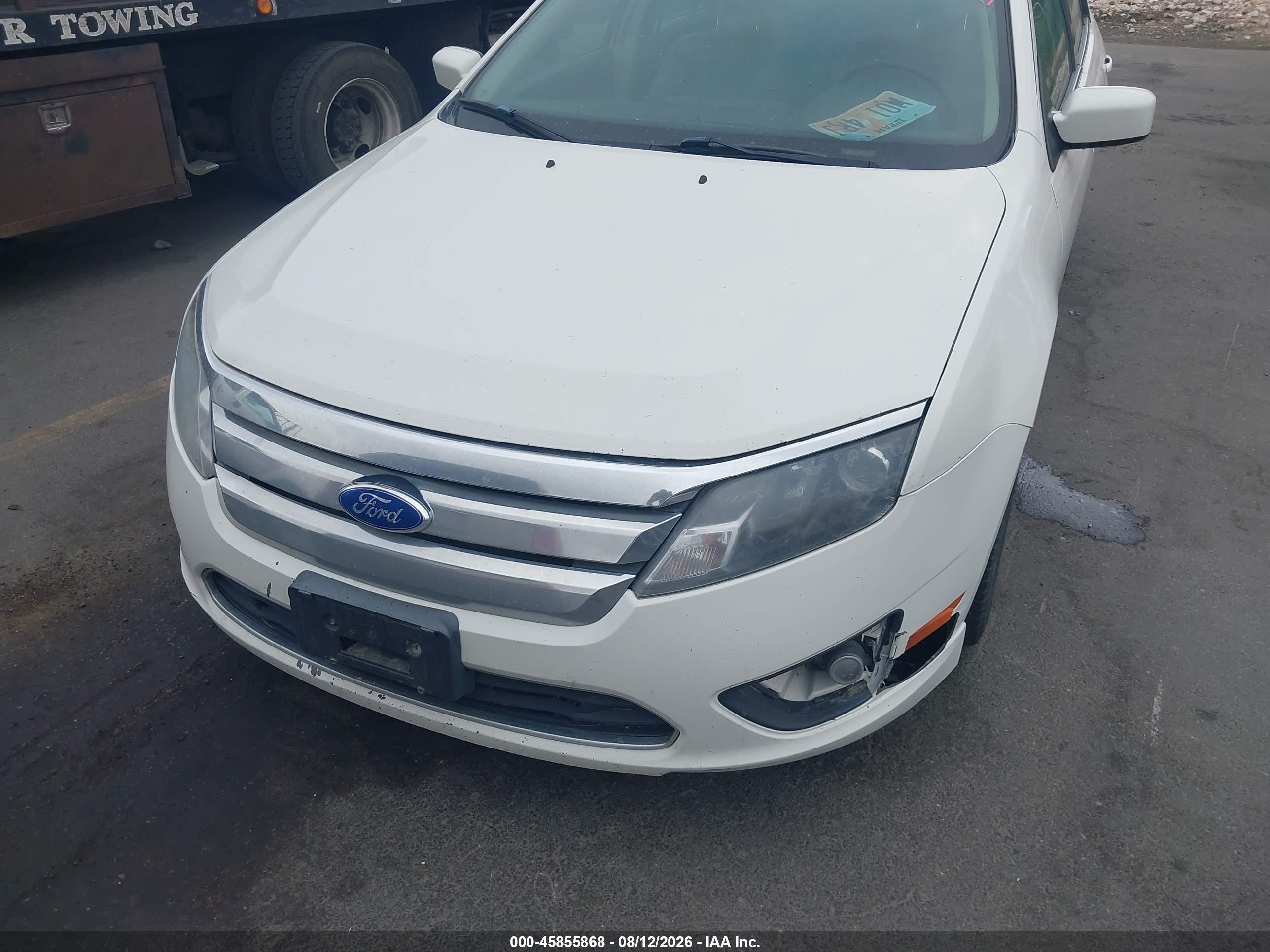 2011 Ford Fusion Se White vin: 3FAHP0HA4BR270191