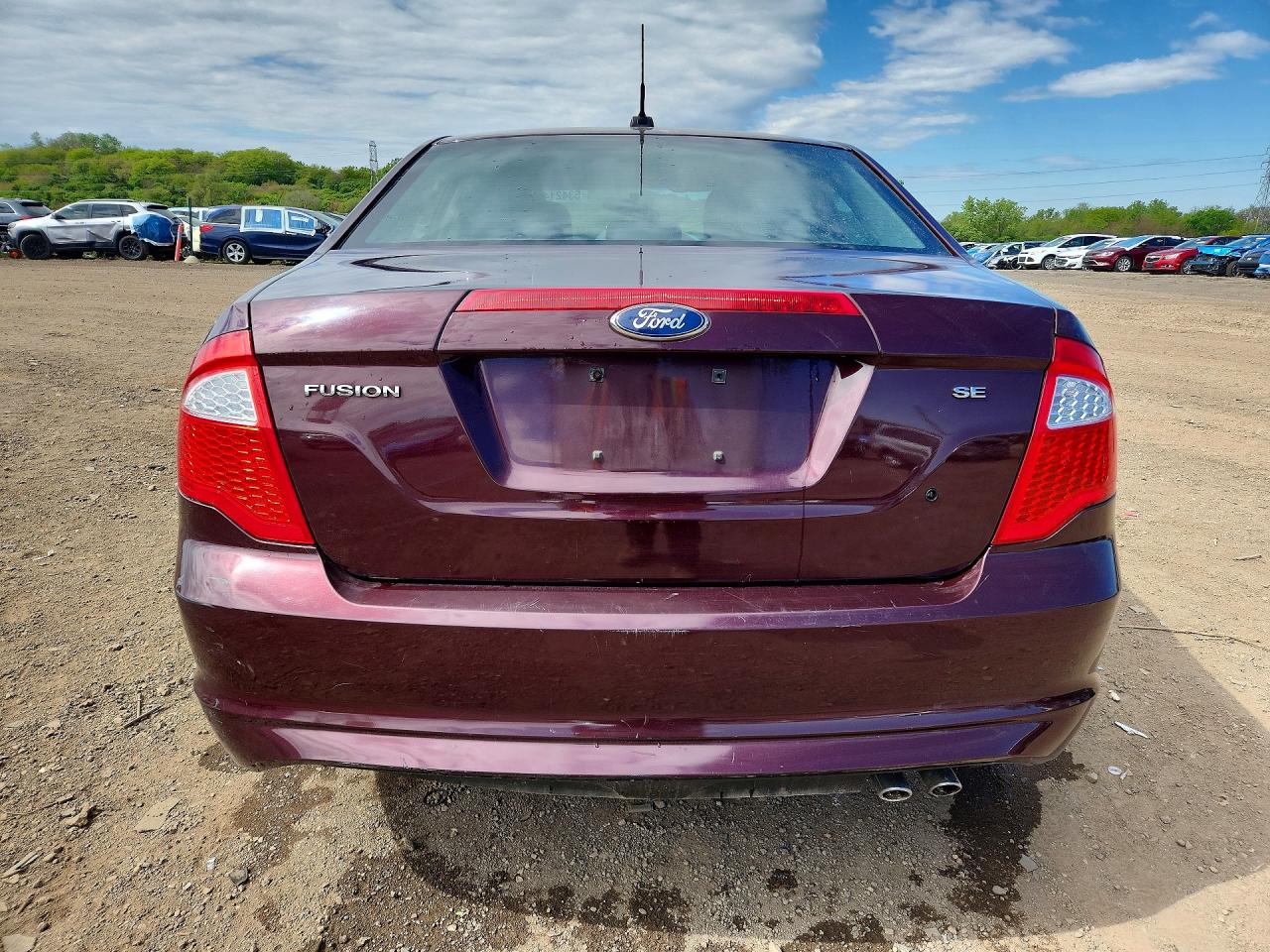 2011 Ford Fusion Se Burgundy vin: 3FAHP0HA4BR273043