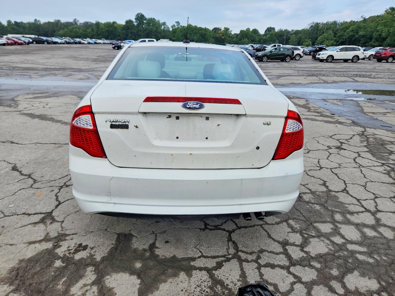 2012 Ford Fusion Se White vin: 3FAHP0HA4CR109597