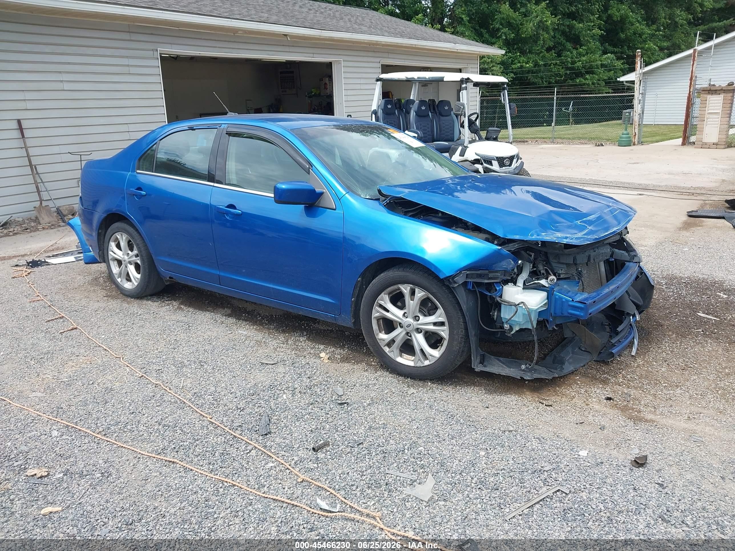 2012 Ford Fusion Se Blue vin: 3FAHP0HA4CR109969