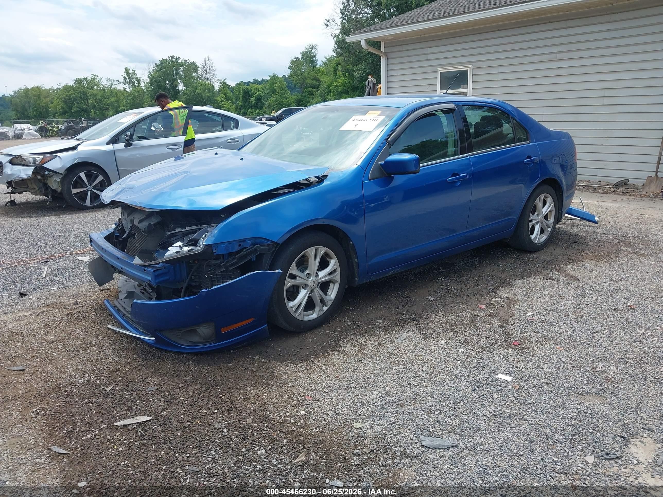 2012 Ford Fusion Se Blue vin: 3FAHP0HA4CR109969