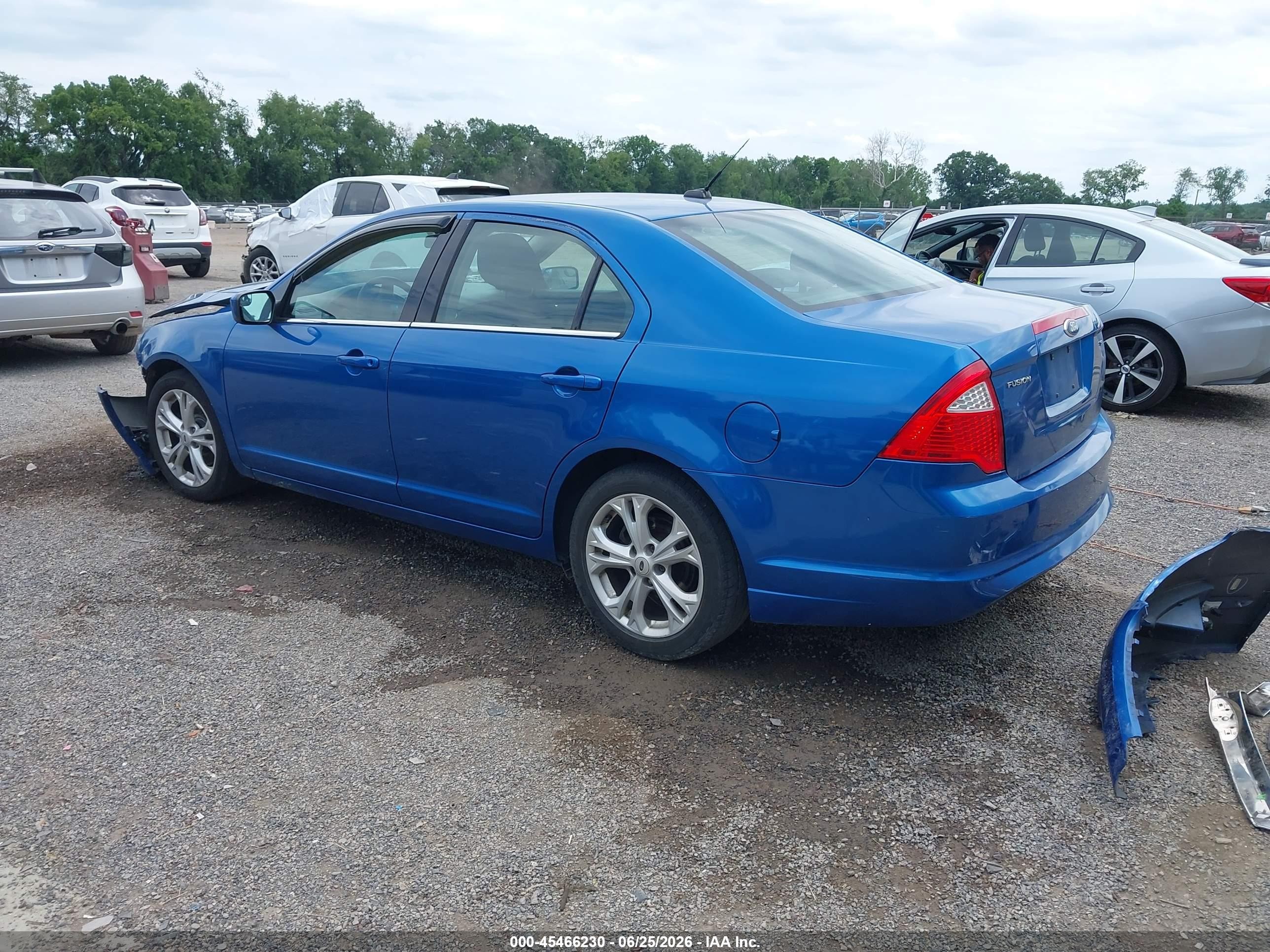 2012 Ford Fusion Se Blue vin: 3FAHP0HA4CR109969