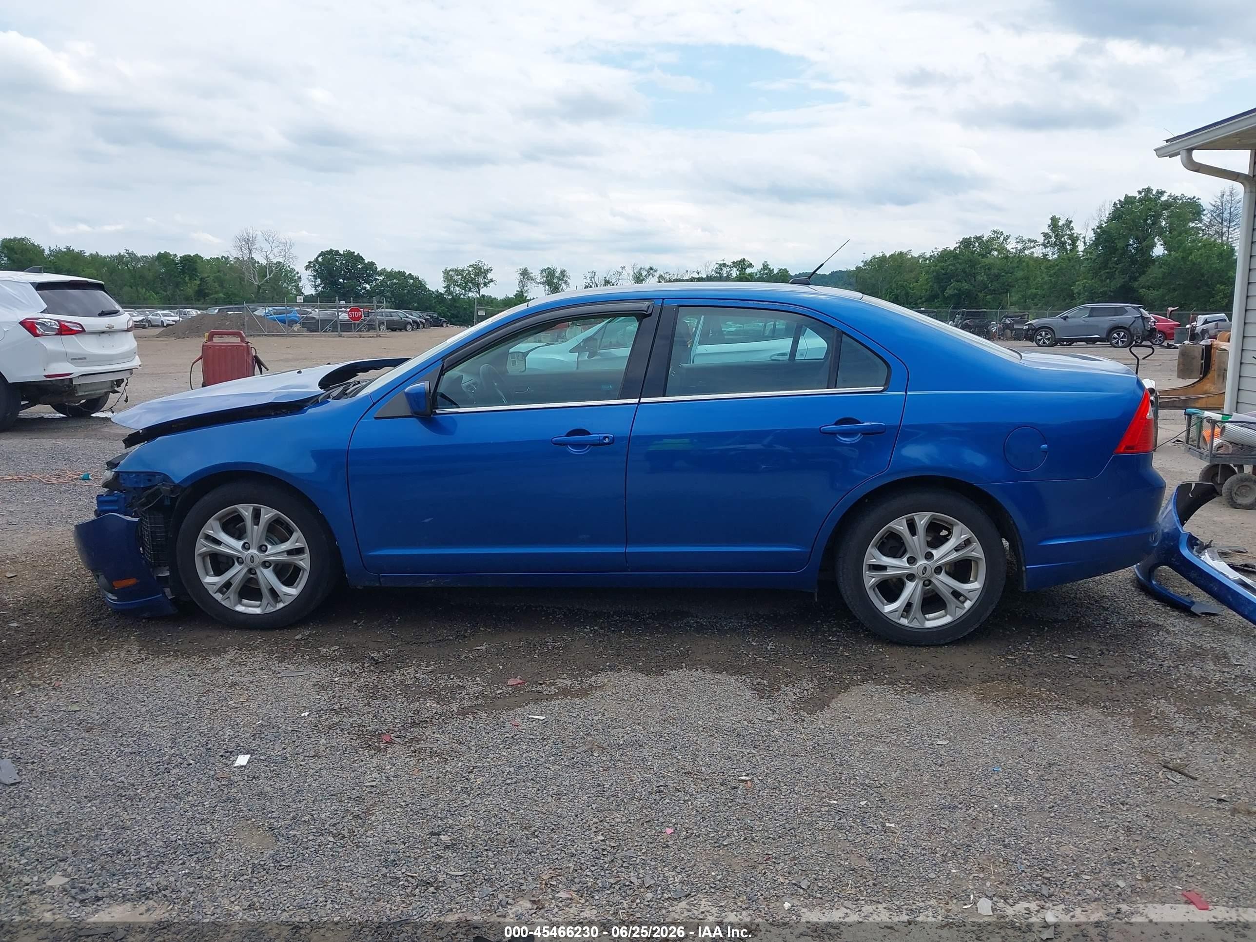 2012 Ford Fusion Se Blue vin: 3FAHP0HA4CR109969