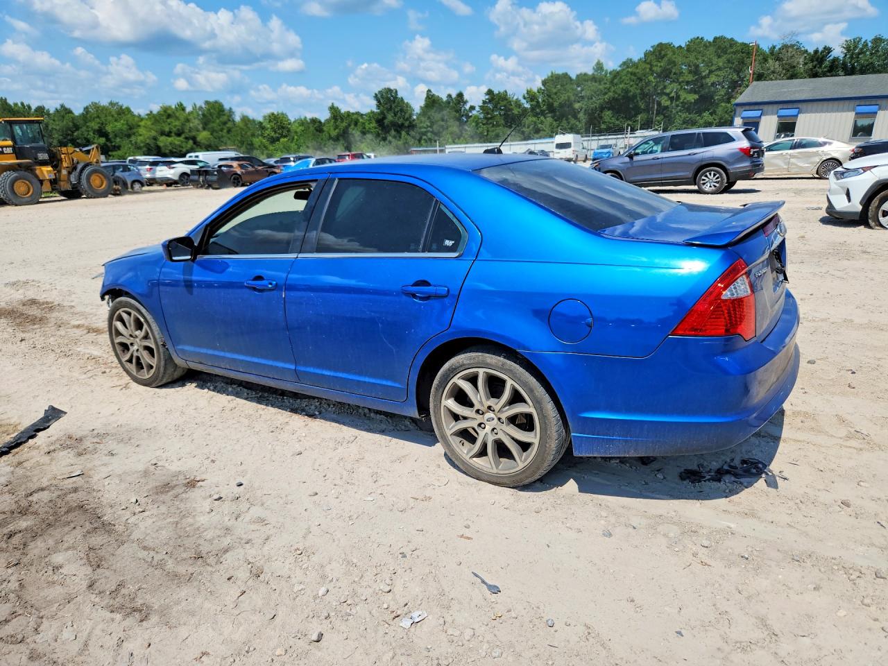 2012 Ford Fusion Se Blue vin: 3FAHP0HA4CR117795